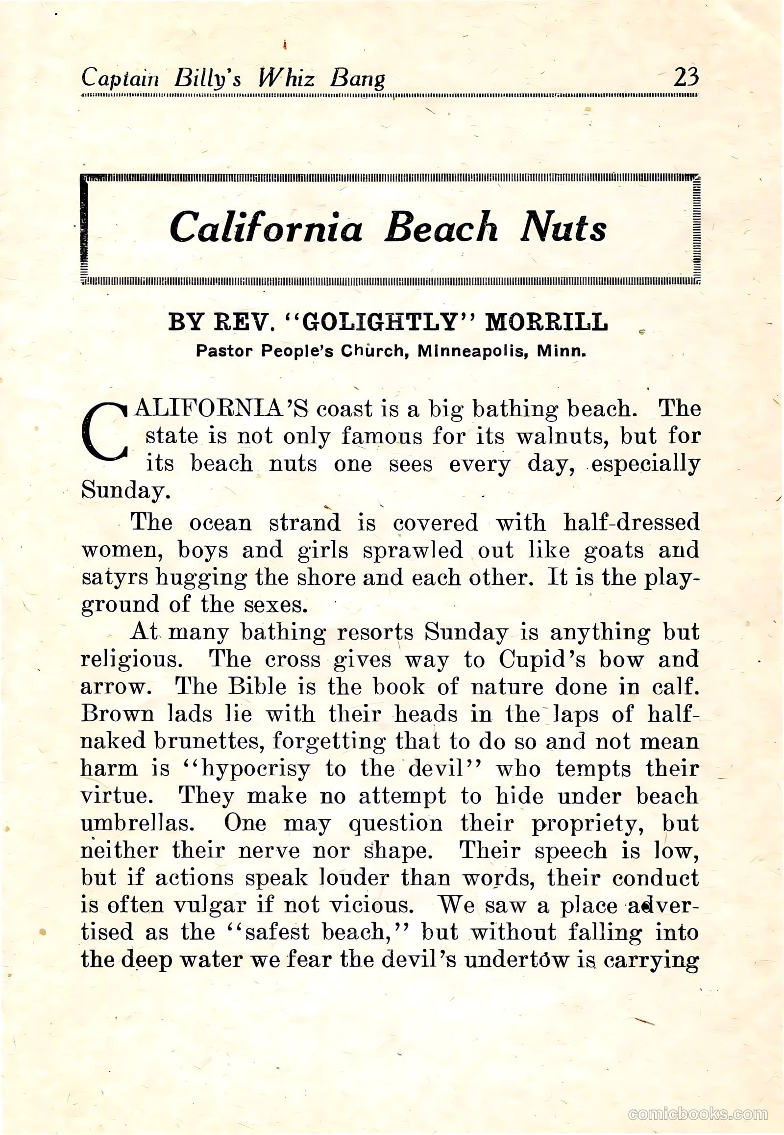 Captain Billy's Whiz Bang #22 — page 25 of 68