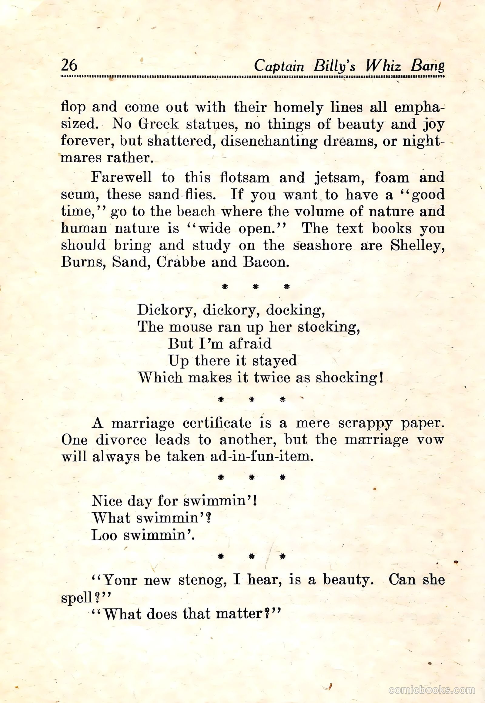 Captain Billy's Whiz Bang #22 — page 28 of 68
