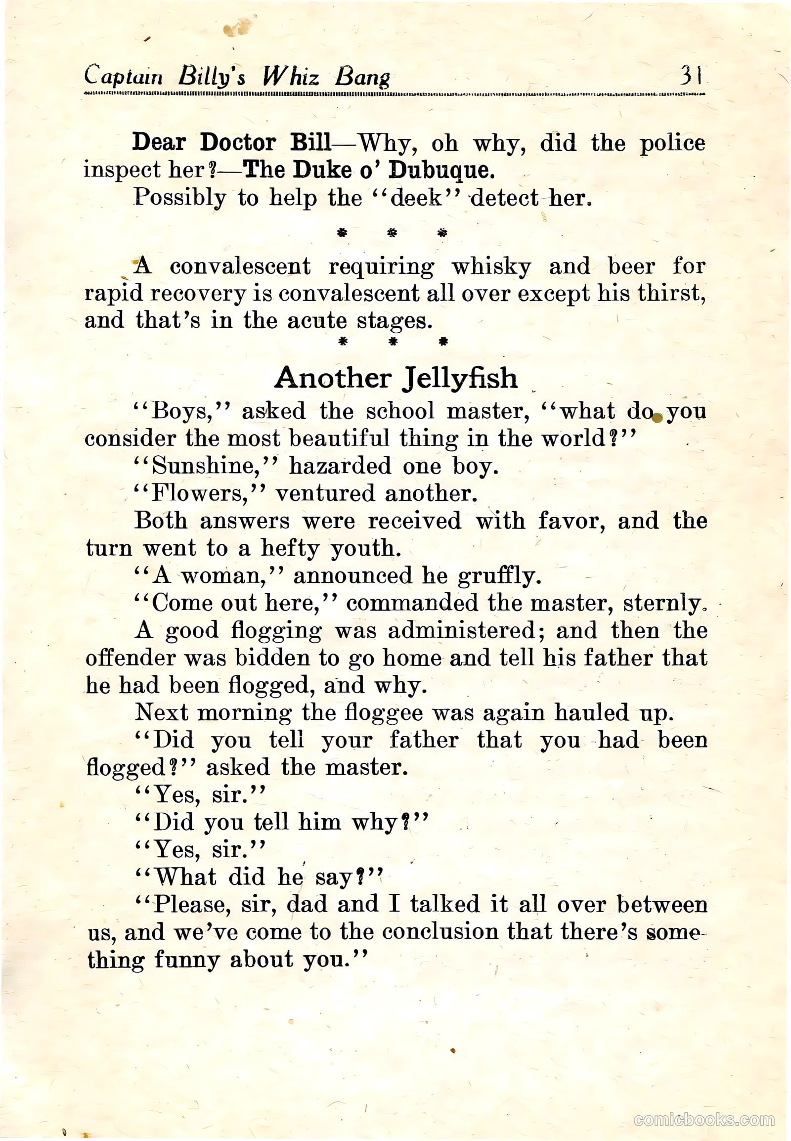 Captain Billy's Whiz Bang #22 — page 33 of 68