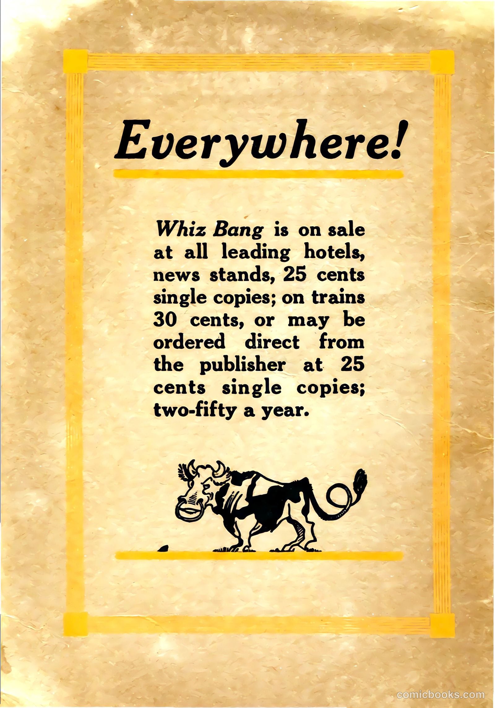 Captain Billy's Whiz Bang #22 — page 68 of 68