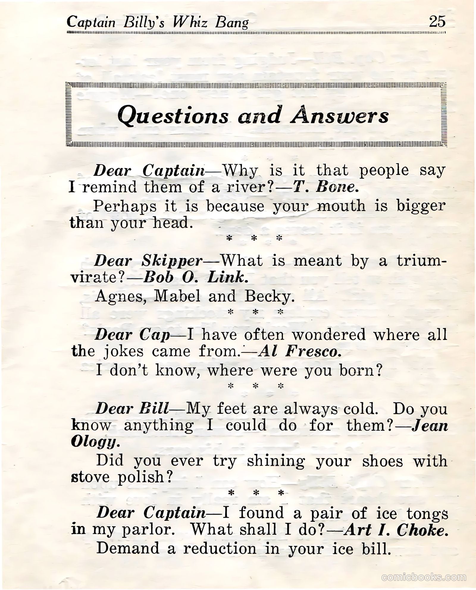 Captain Billy's Whiz Bang #23 — page 27 of 68