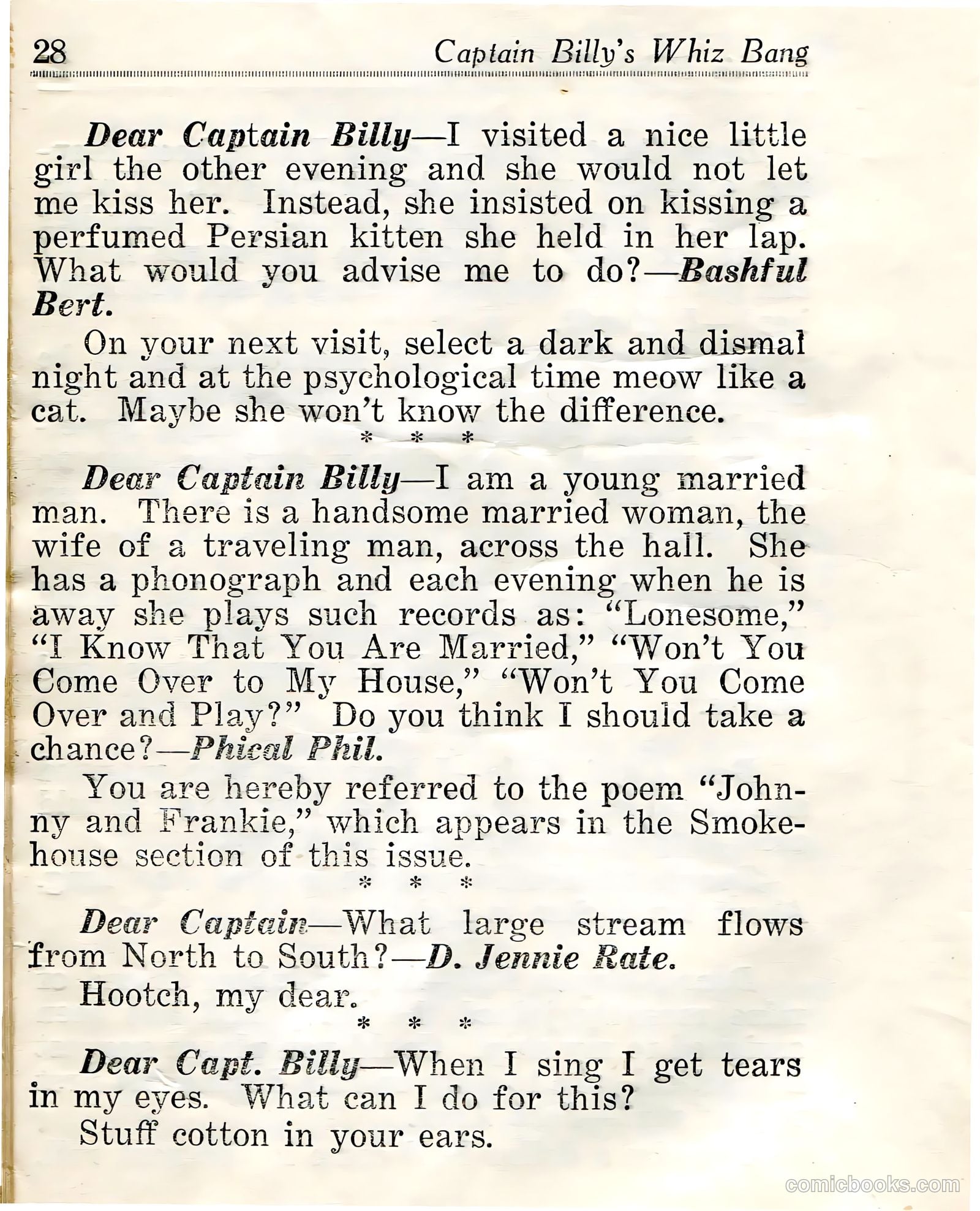 Captain Billy's Whiz Bang #23 — page 30 of 68