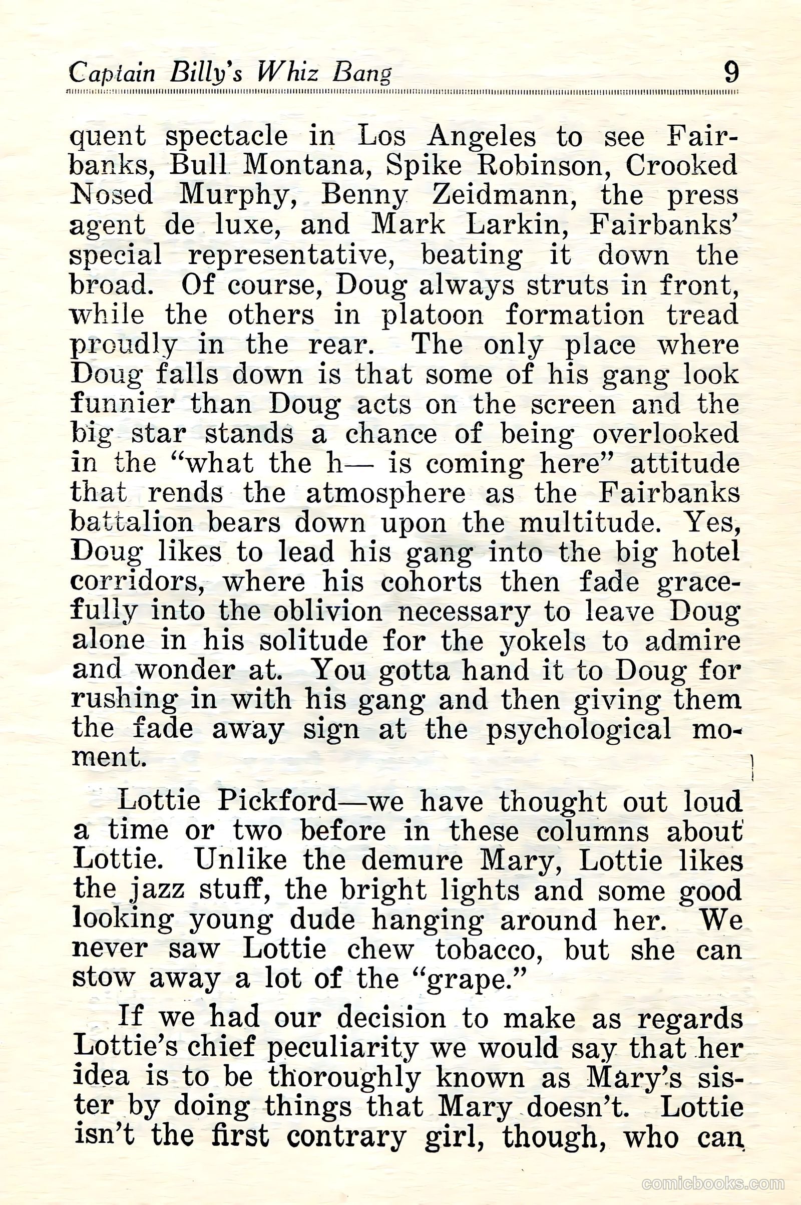 Captain Billy's Whiz Bang #24 — page 11 of 68