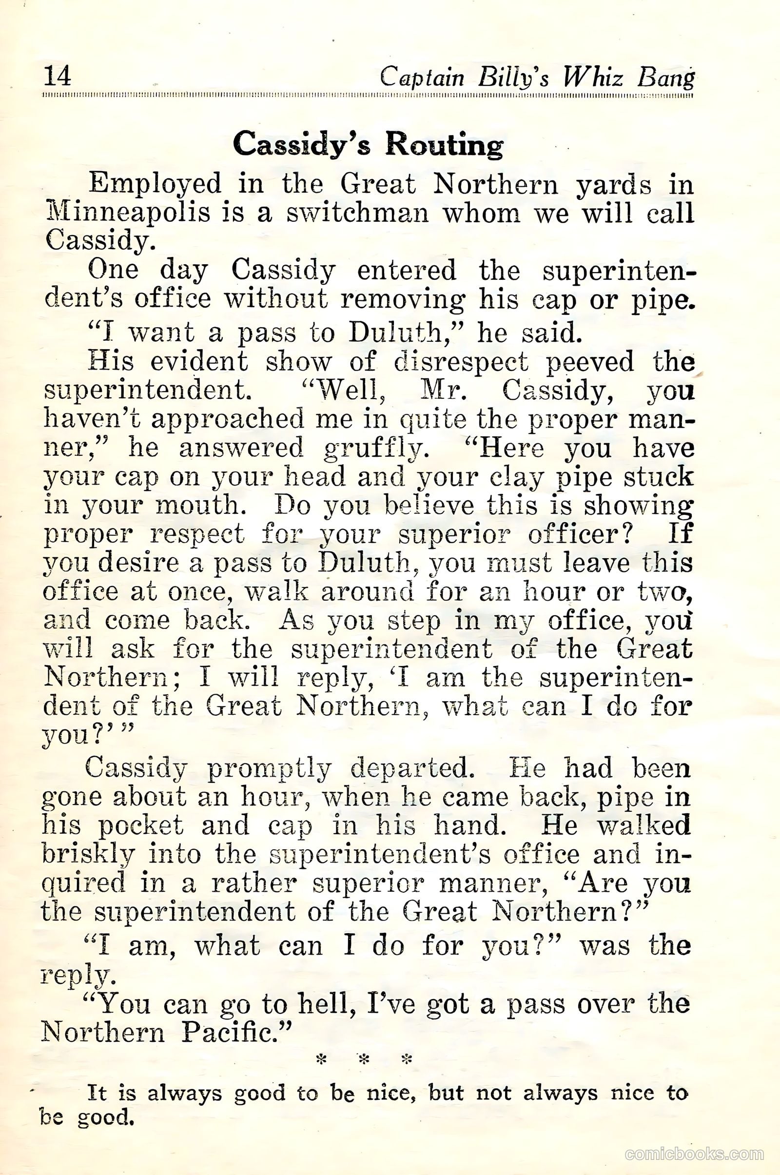 Captain Billy's Whiz Bang #24 — page 16 of 68