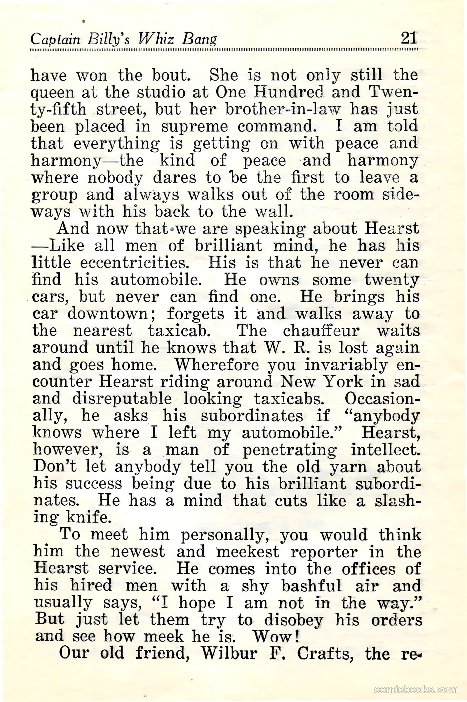 Captain Billy's Whiz Bang #24 — page 23 of 68