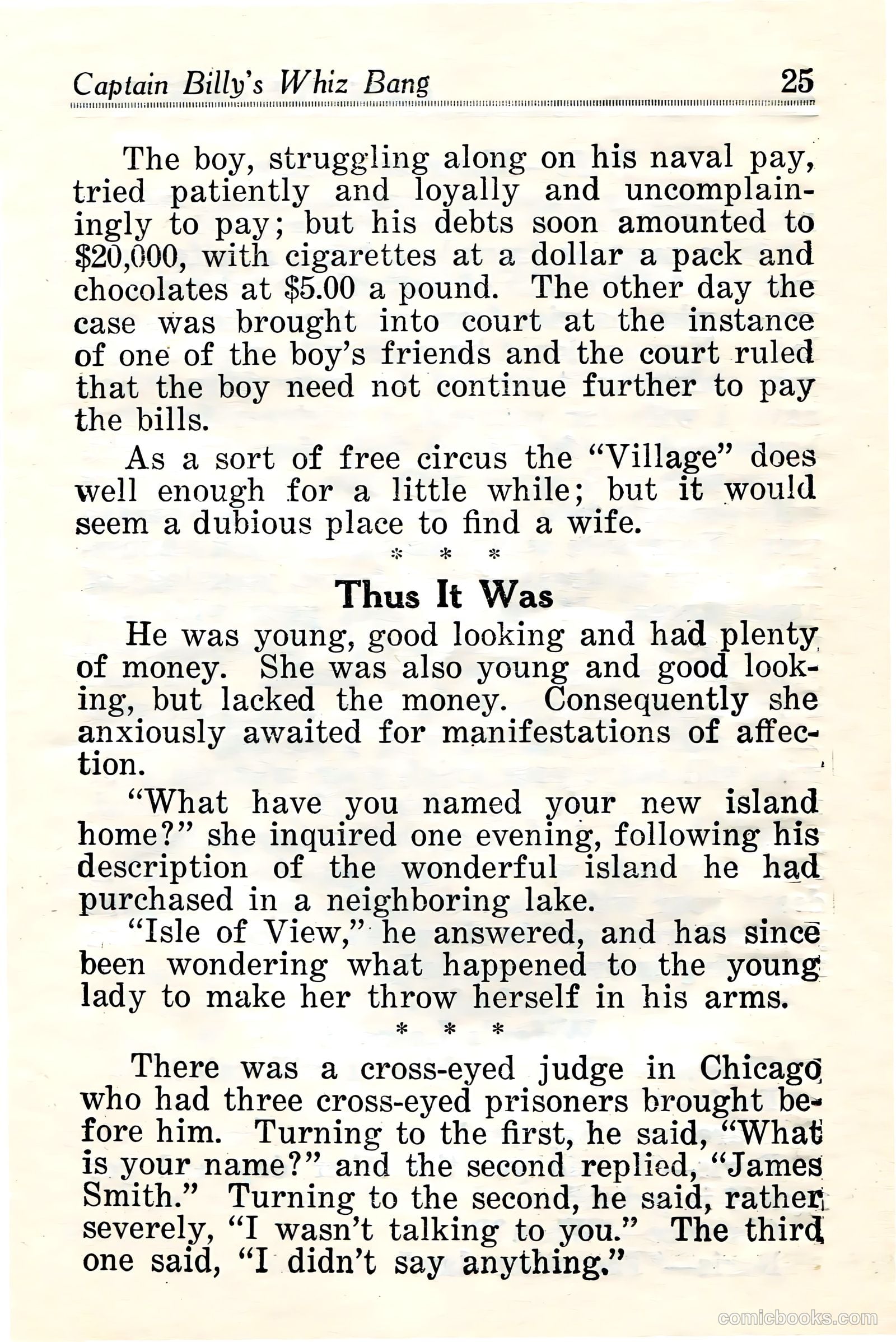 Captain Billy's Whiz Bang #24 — page 27 of 68