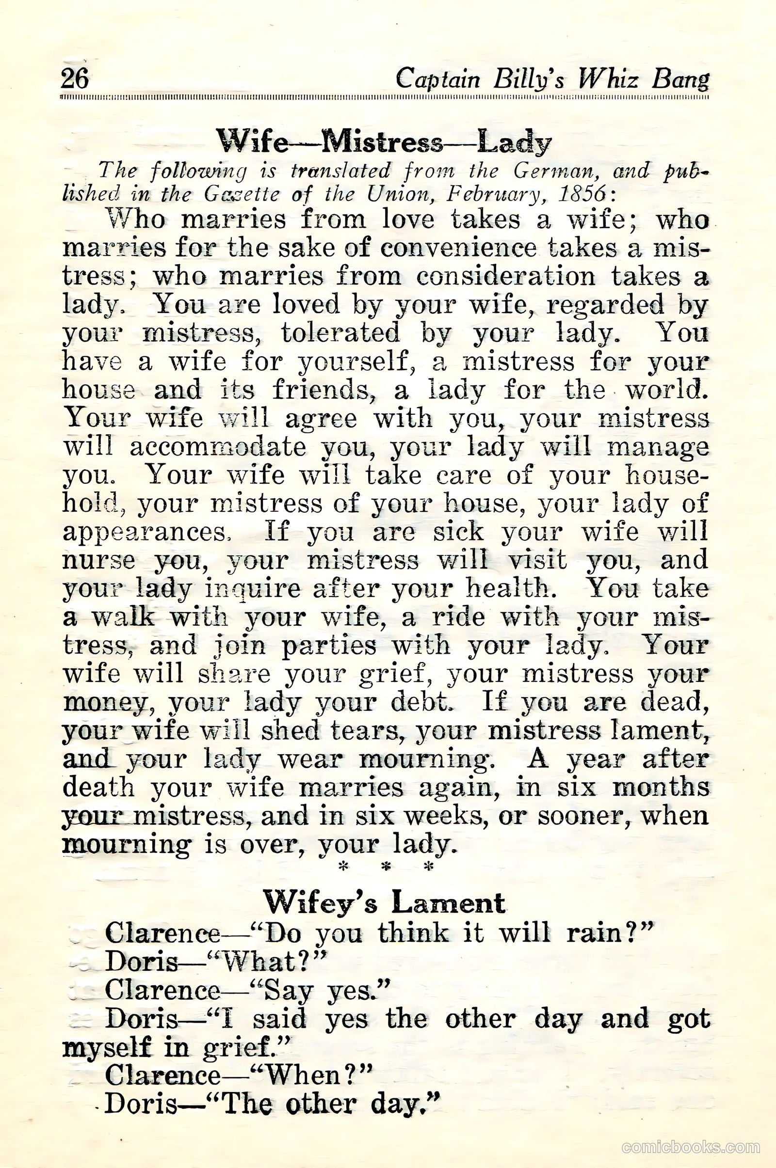 Captain Billy's Whiz Bang #24 — page 28 of 68