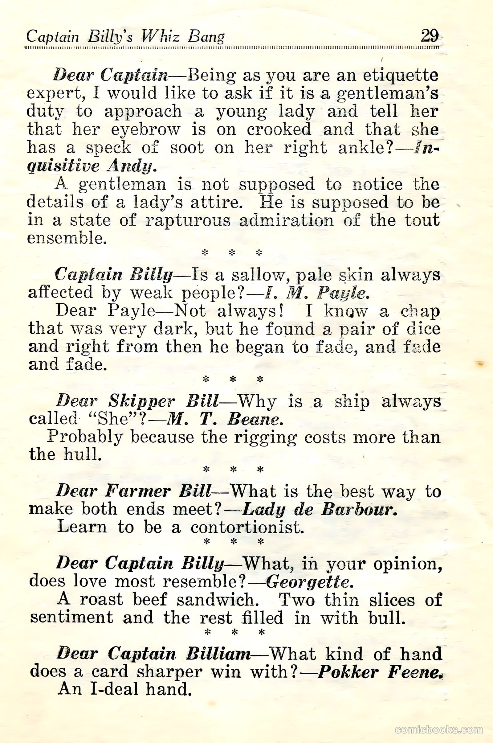 Captain Billy's Whiz Bang #24 — page 31 of 68
