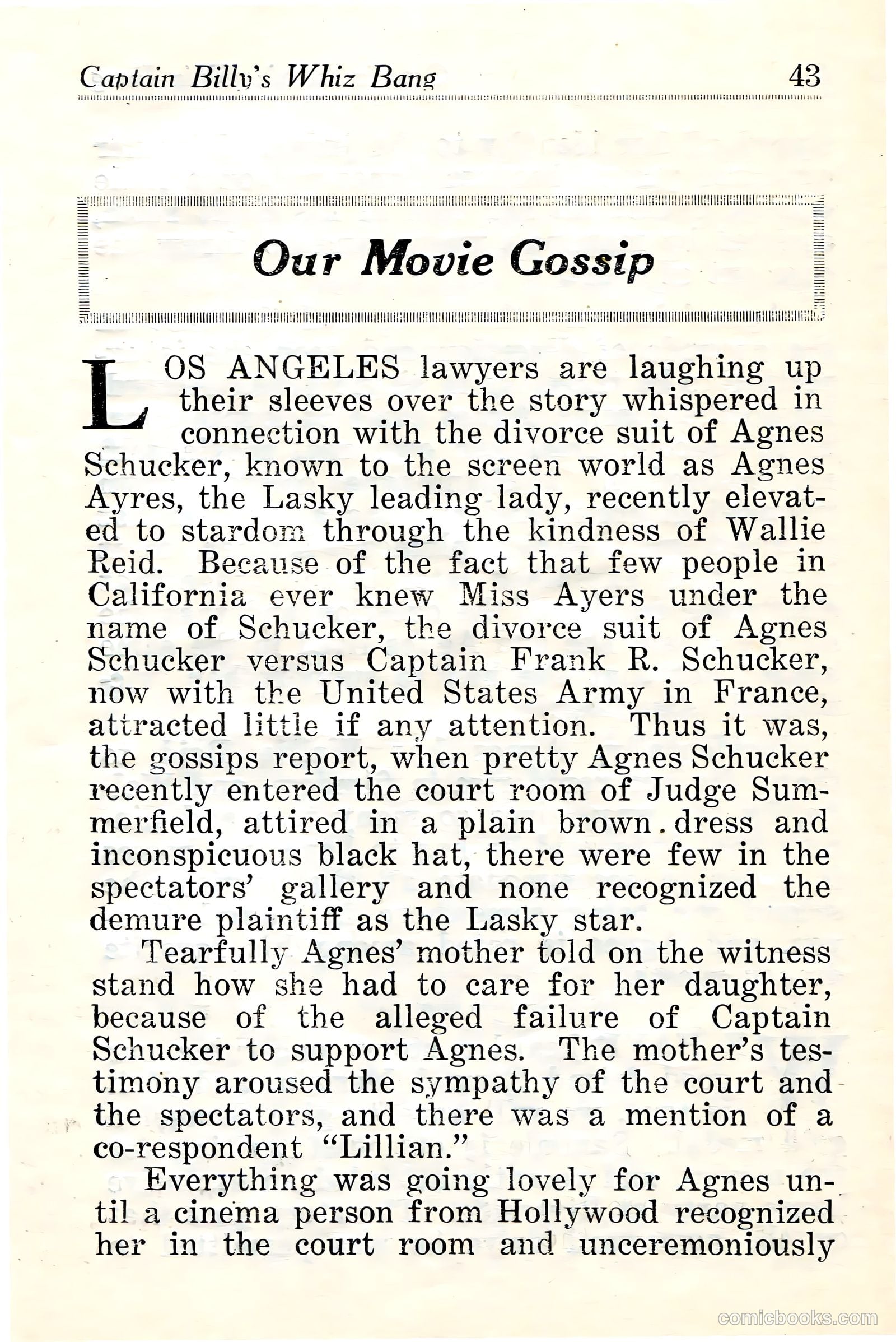 Captain Billy's Whiz Bang #24 — page 45 of 68