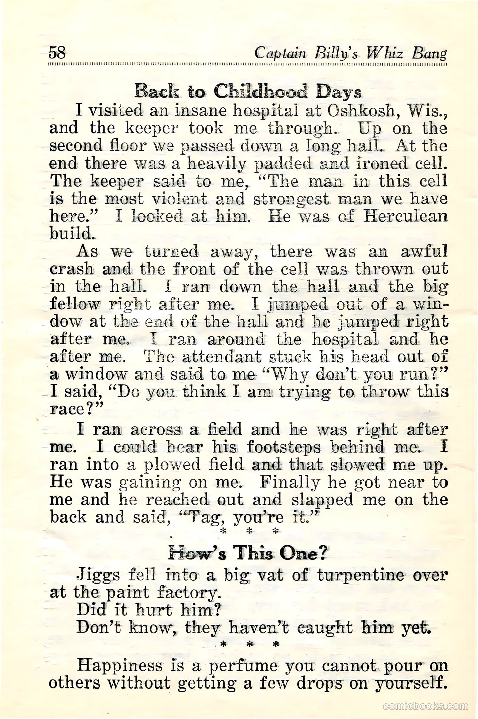 Captain Billy's Whiz Bang #24 — page 60 of 68
