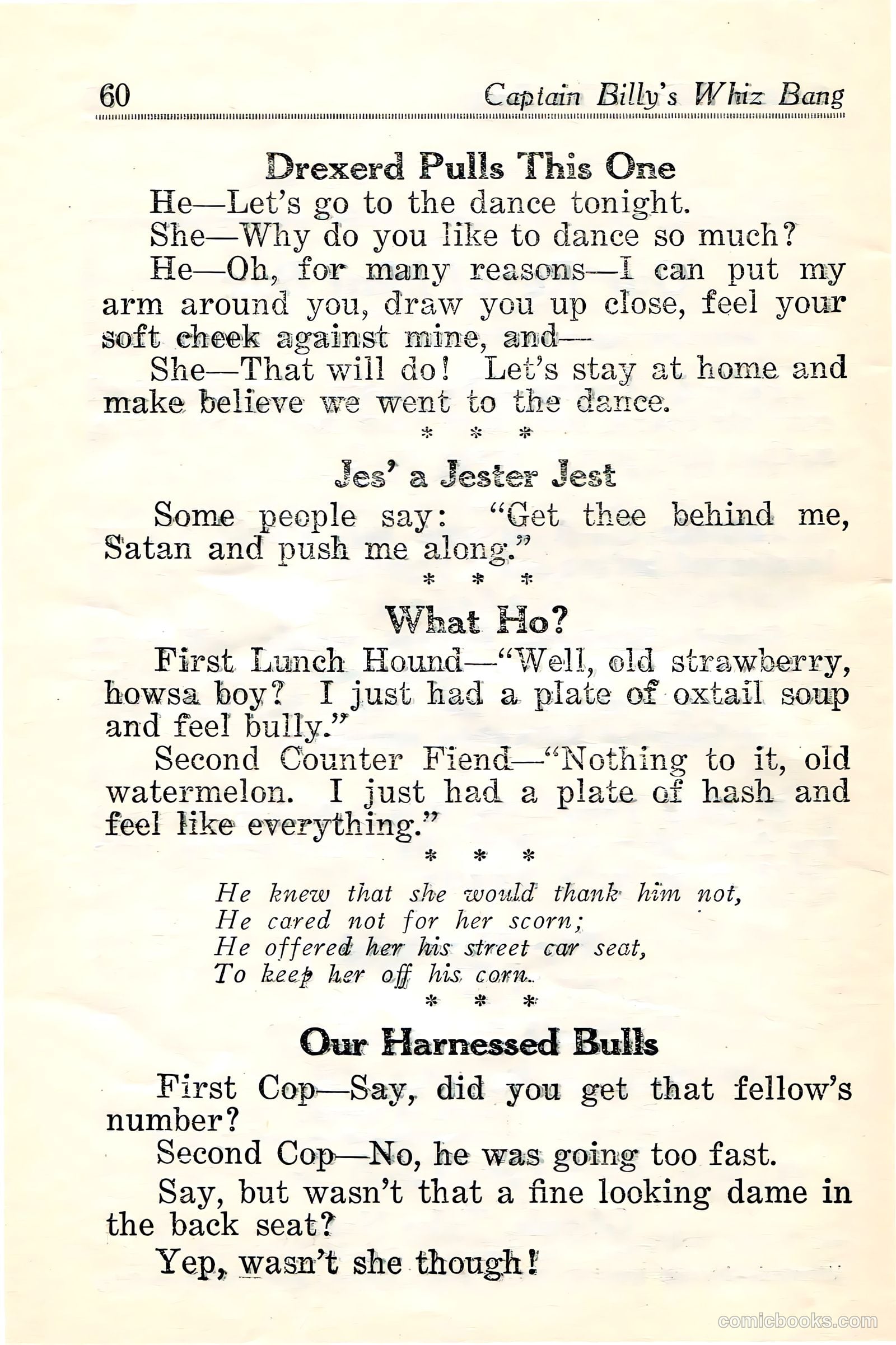 Captain Billy's Whiz Bang #24 — page 62 of 68