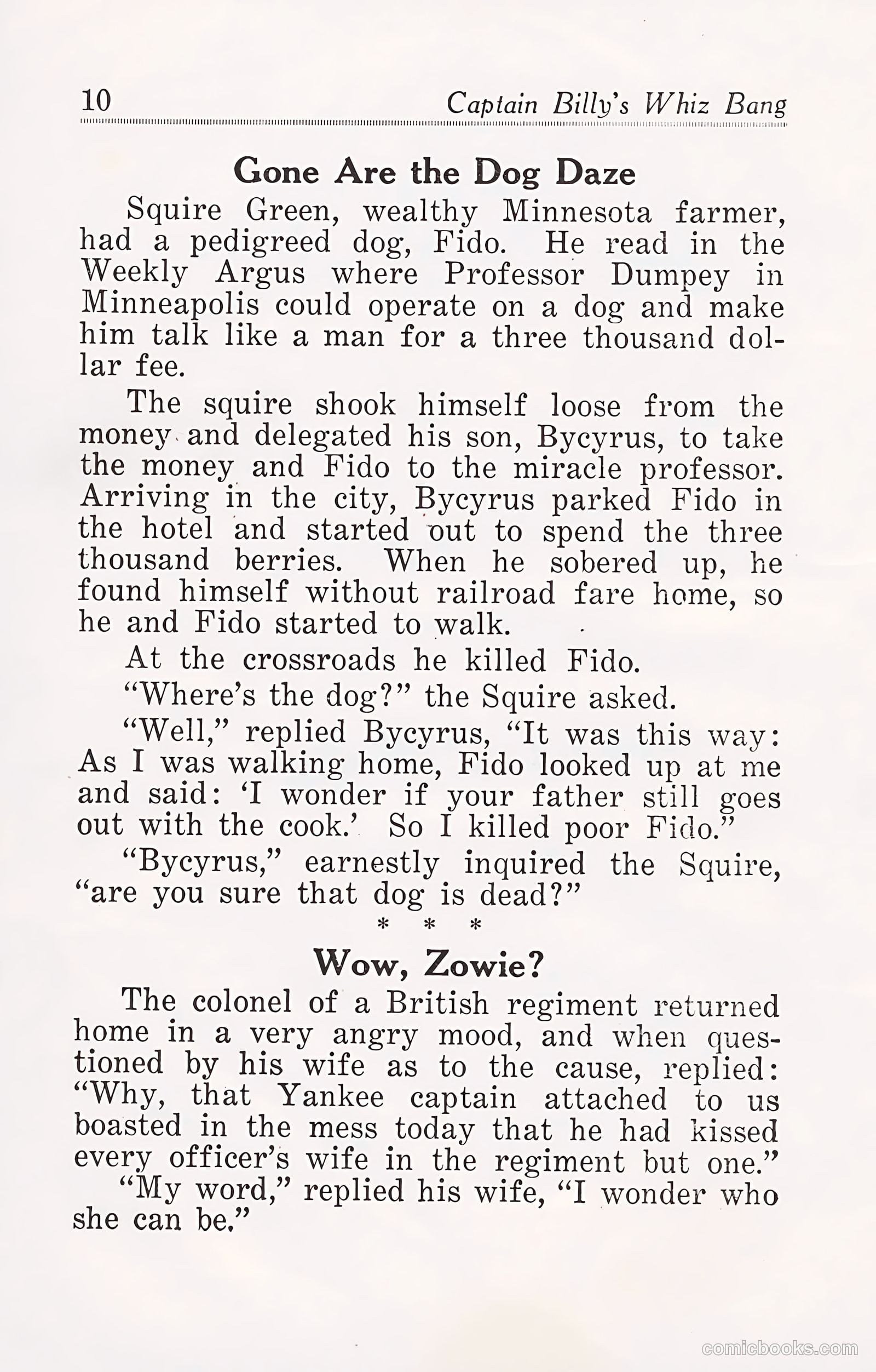 Captain Billy's Whiz Bang #25 — page 12 of 68