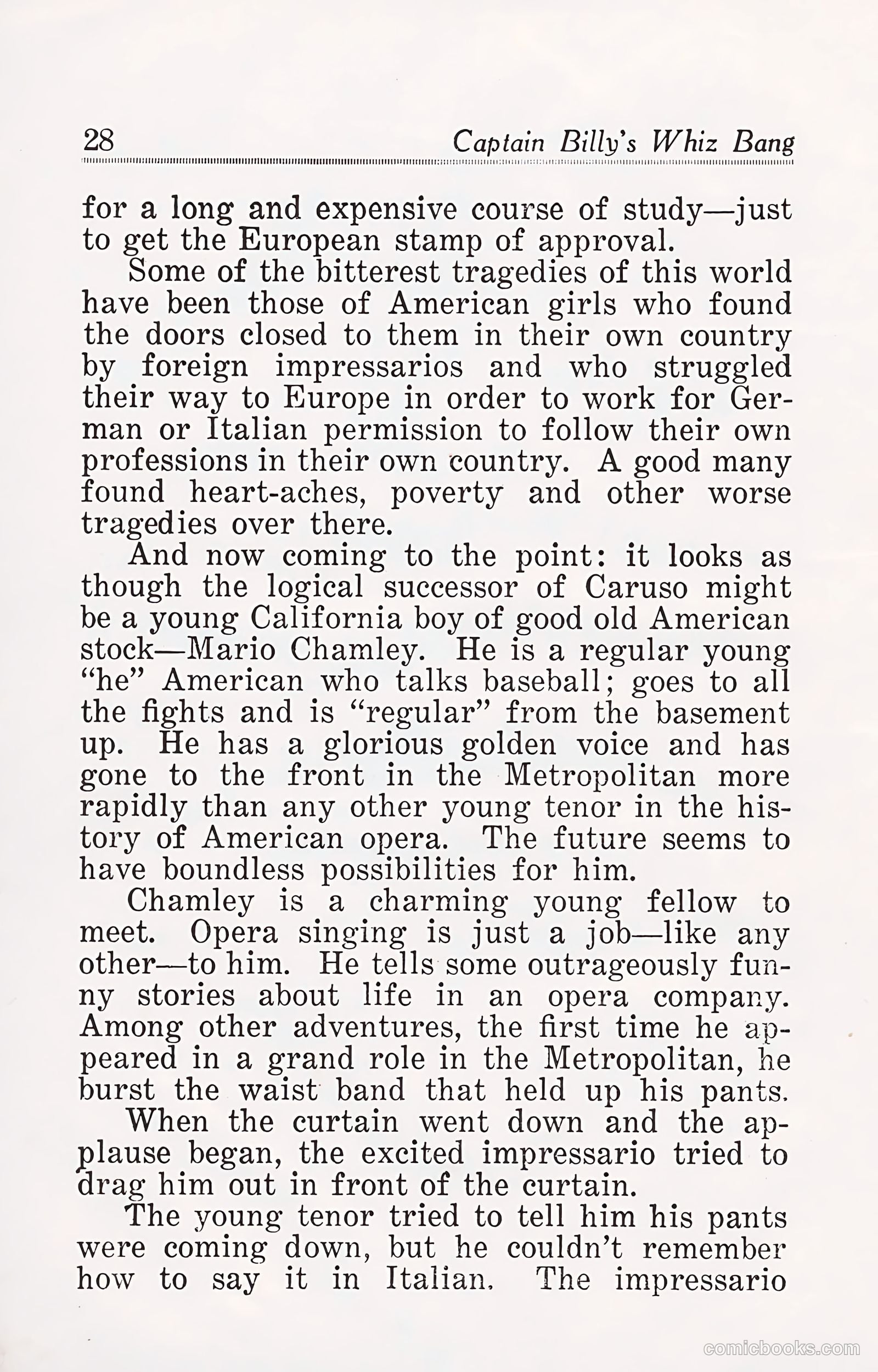 Captain Billy's Whiz Bang #25 — page 30 of 68