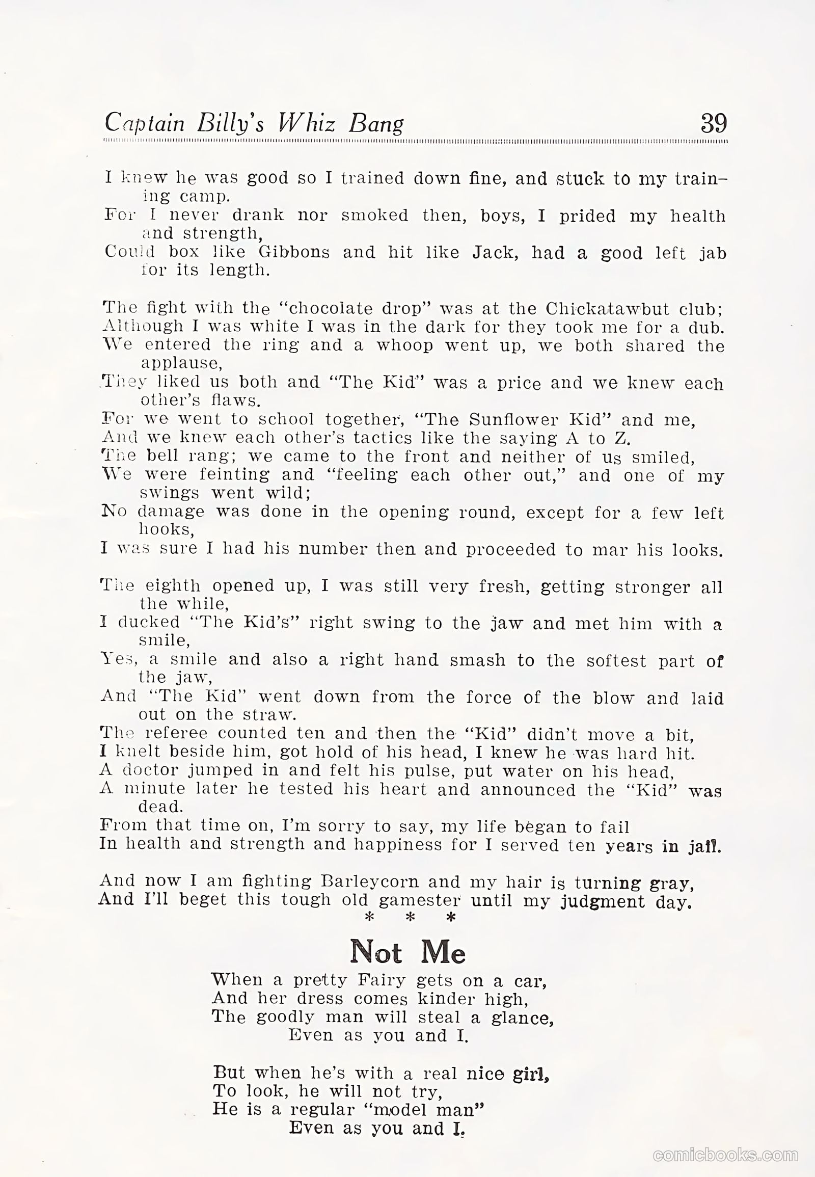 Captain Billy's Whiz Bang #25 — page 41 of 68