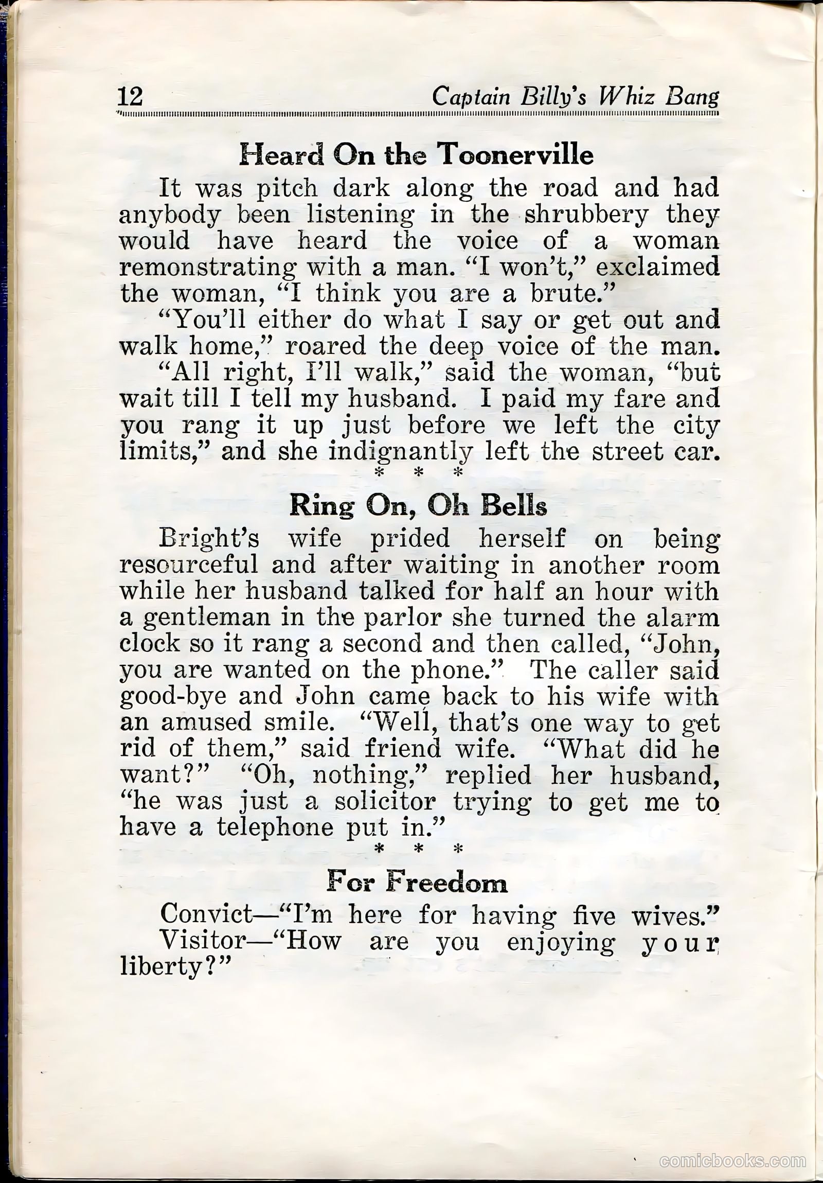 Captain Billy's Whiz Bang #27 — page 14 of 68
