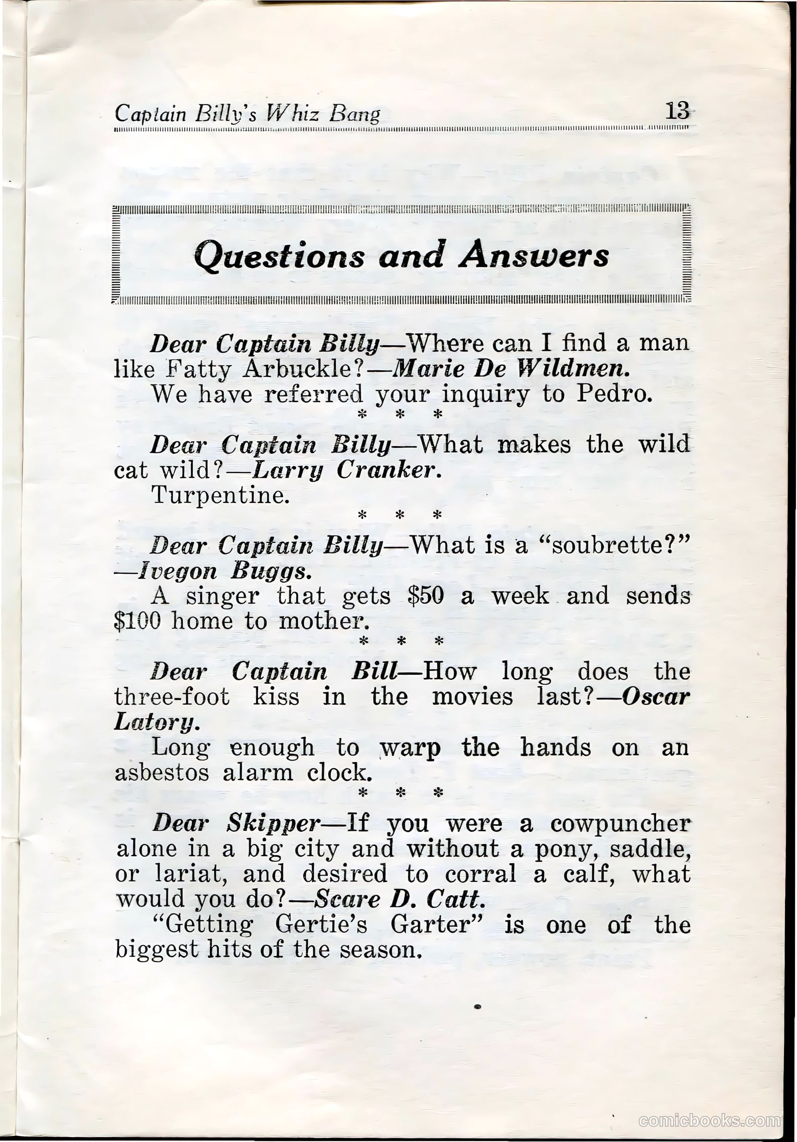 Captain Billy's Whiz Bang #27 — page 15 of 68