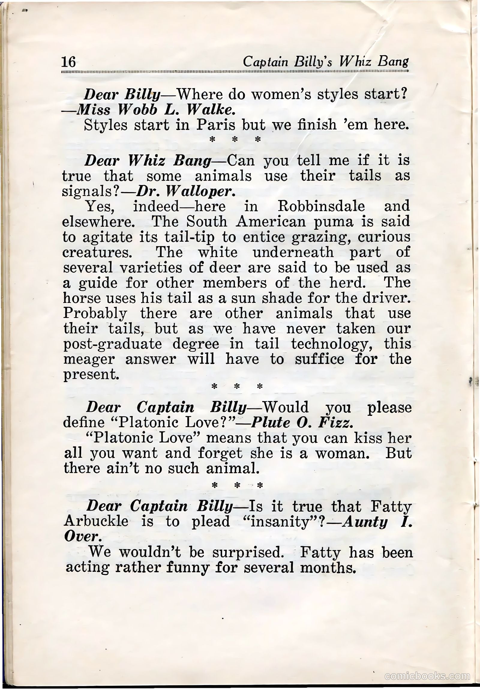 Captain Billy's Whiz Bang #27 — page 18 of 68