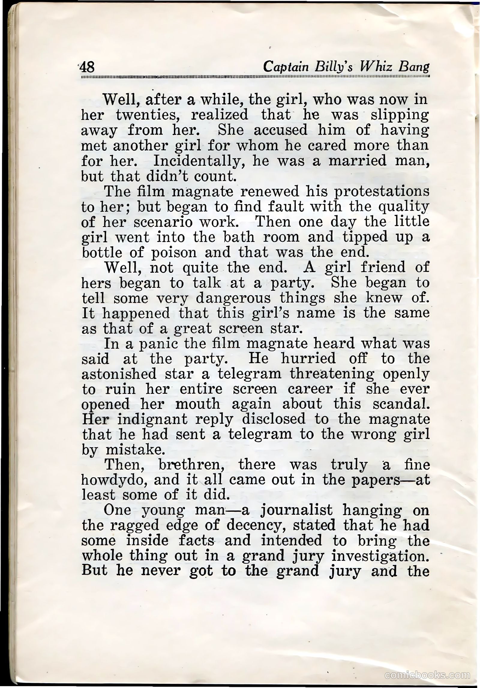 Captain Billy's Whiz Bang #27 — page 50 of 68