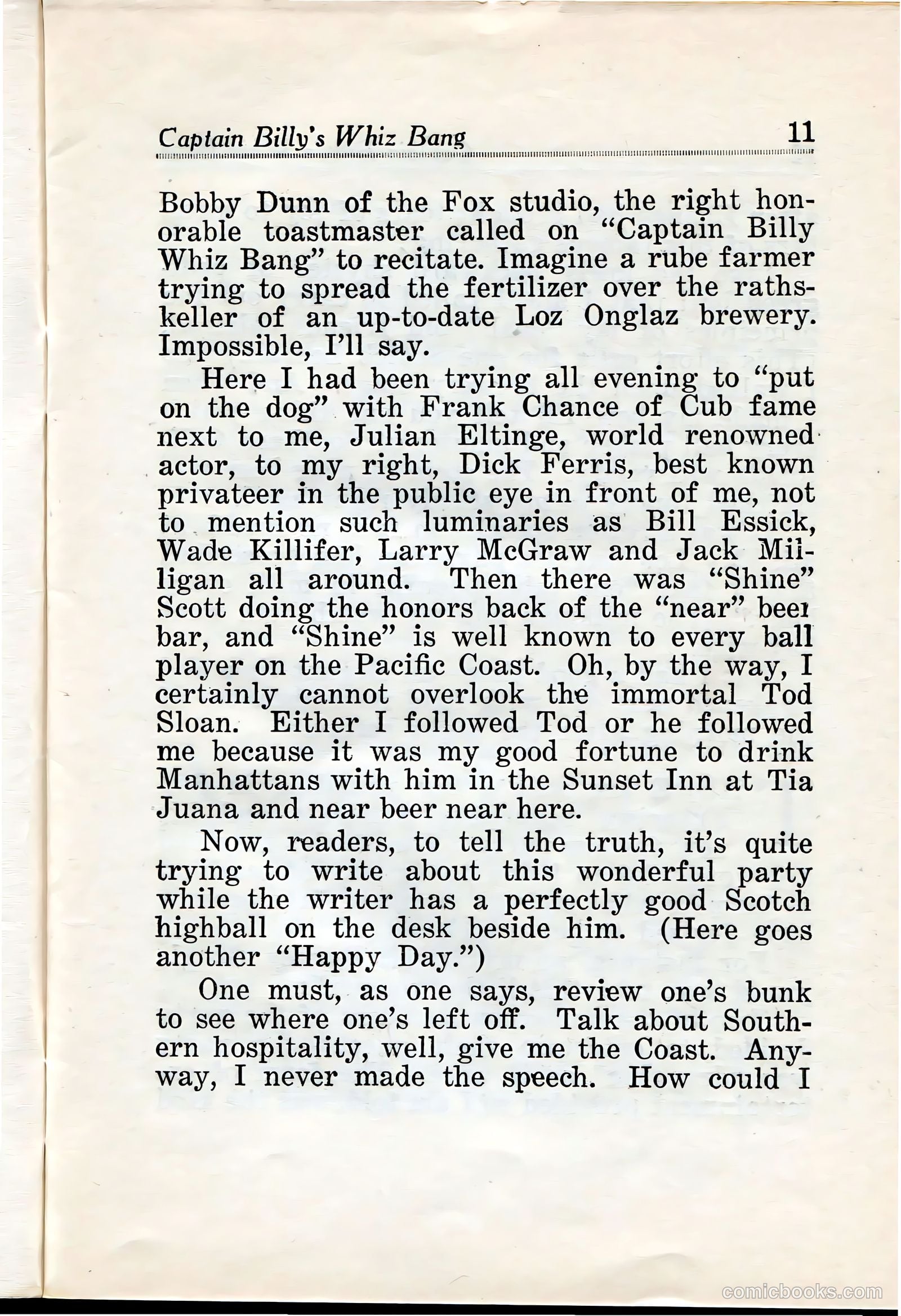 Captain Billy's Whiz Bang #28 — page 13 of 68