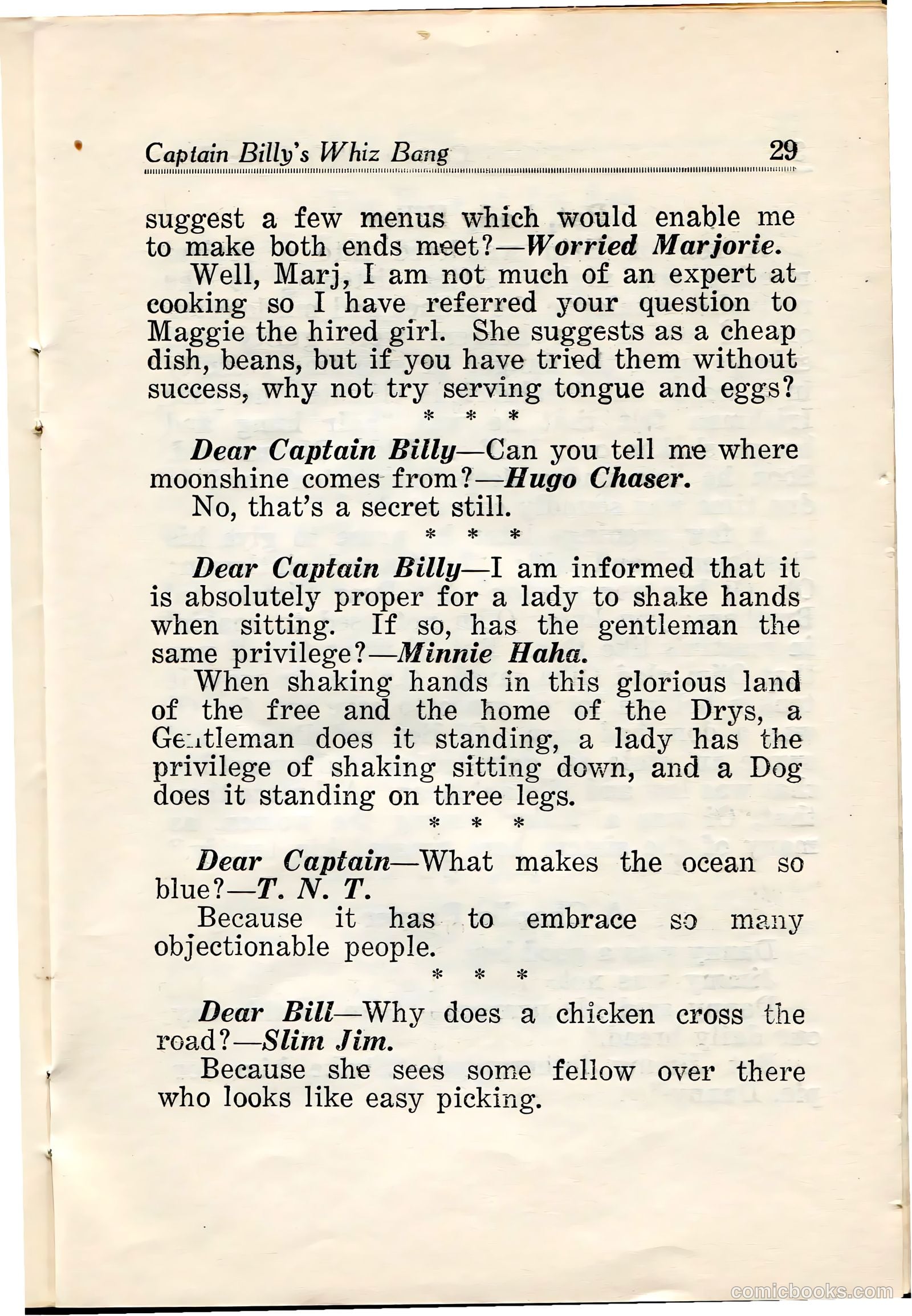 Captain Billy's Whiz Bang #28 — page 31 of 68