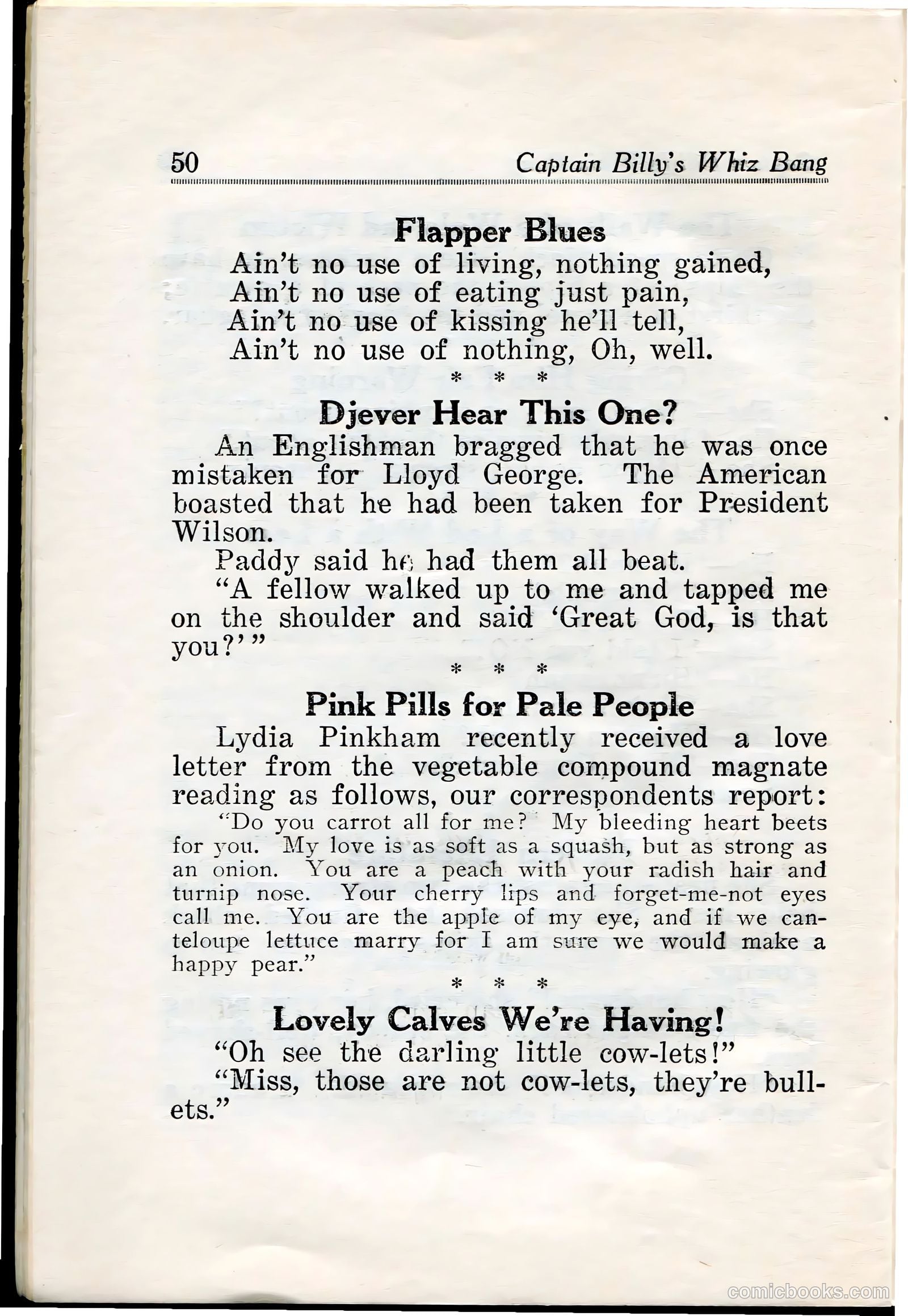 Captain Billy's Whiz Bang #28 — page 52 of 68