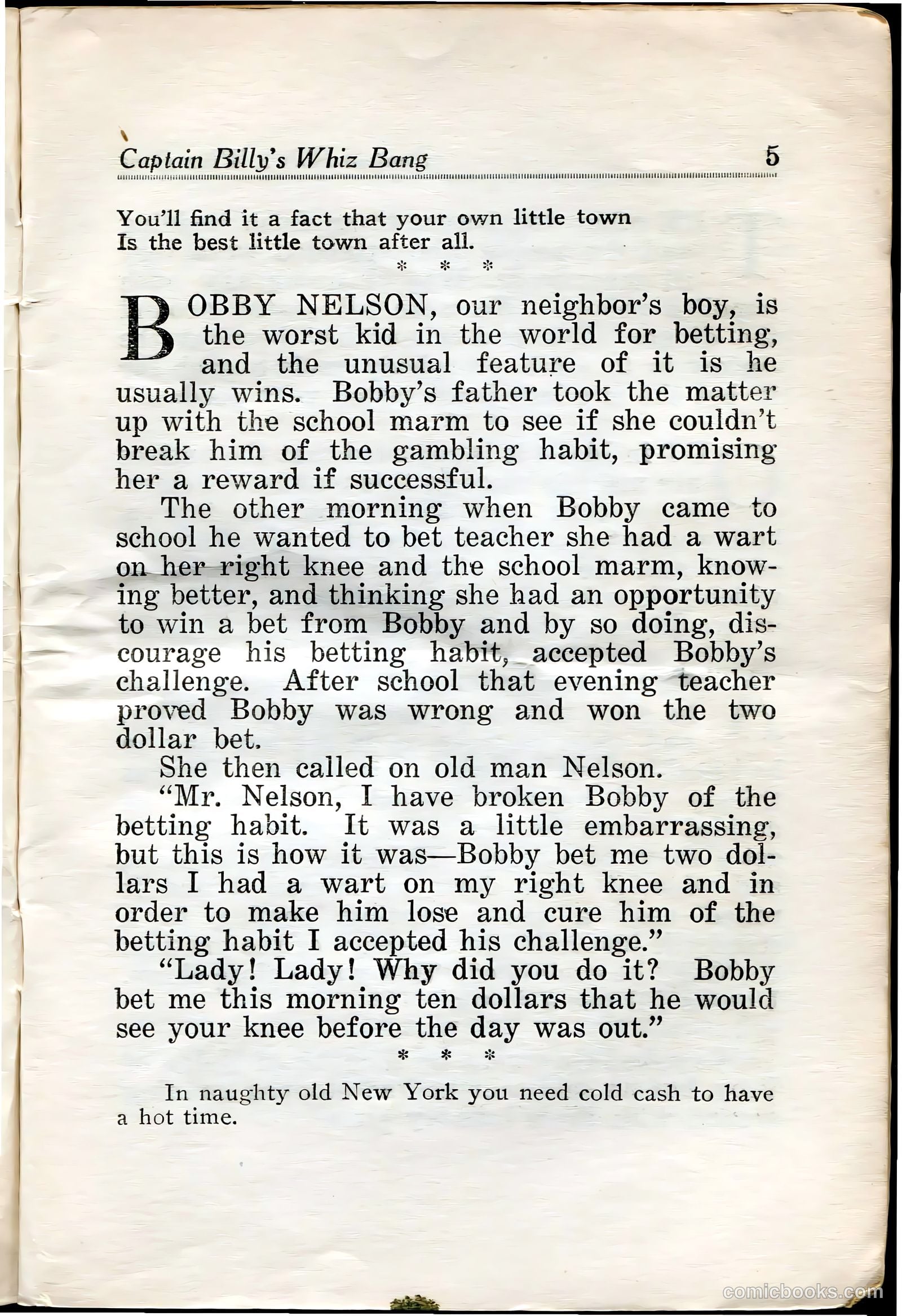 Captain Billy's Whiz Bang #29 — page 7 of 68