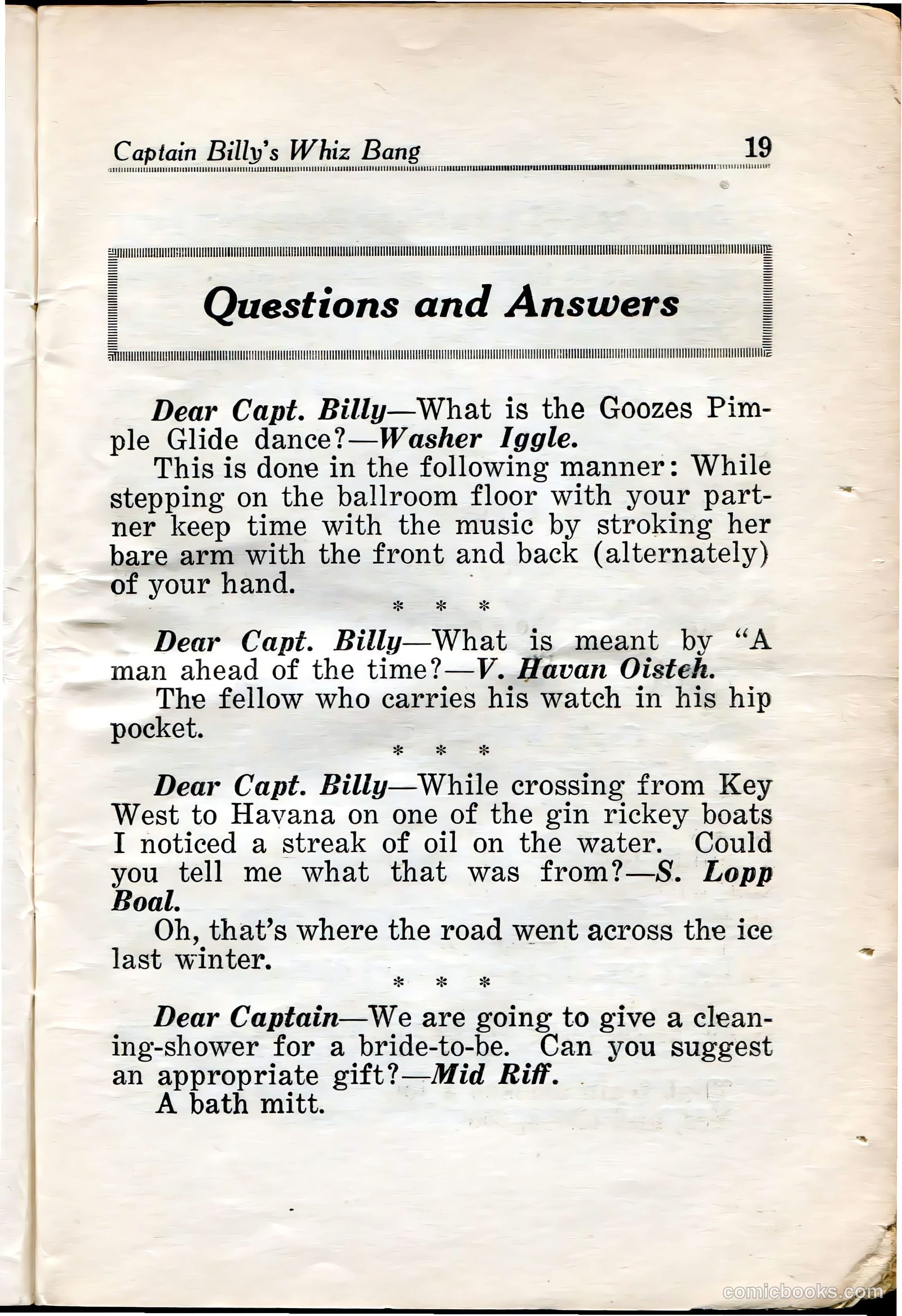 Captain Billy's Whiz Bang #29 — page 21 of 68