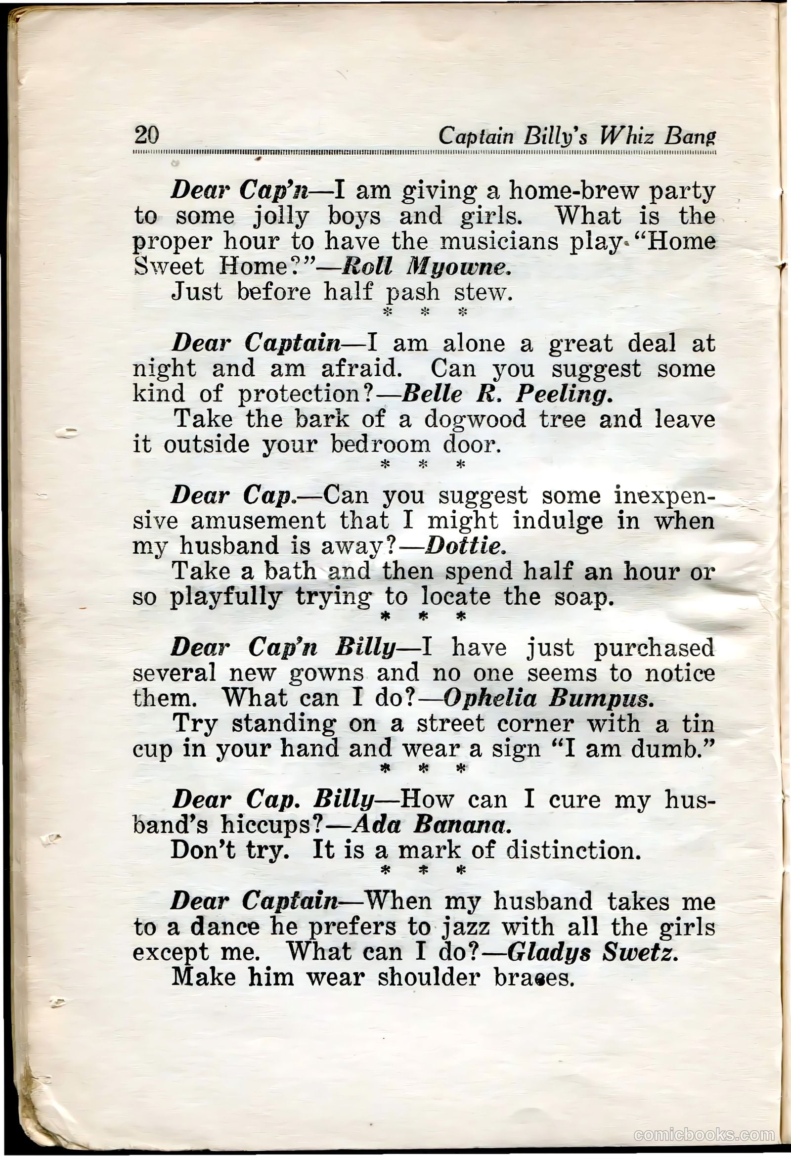 Captain Billy's Whiz Bang #29 — page 22 of 68
