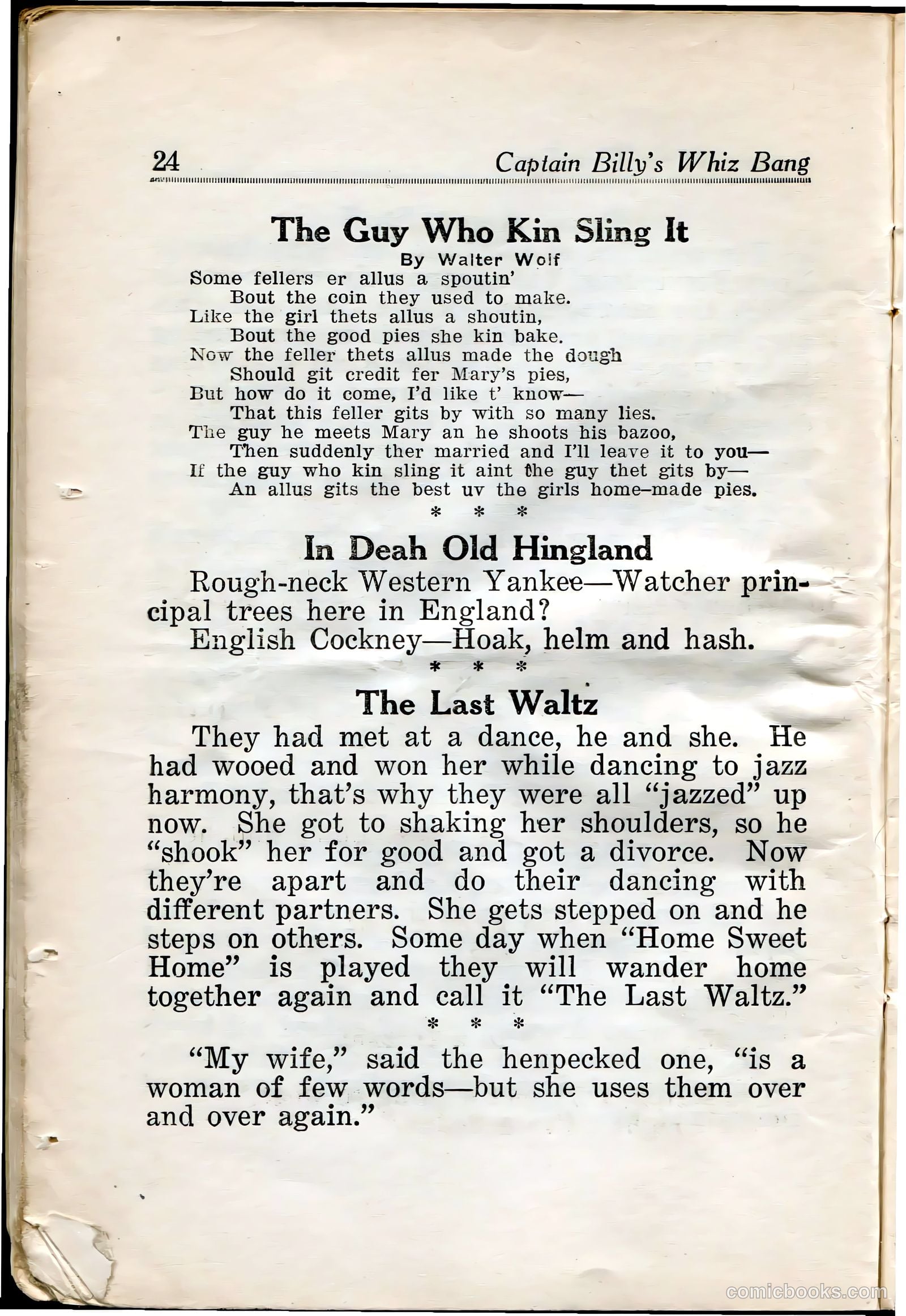 Captain Billy's Whiz Bang #29 — page 26 of 68