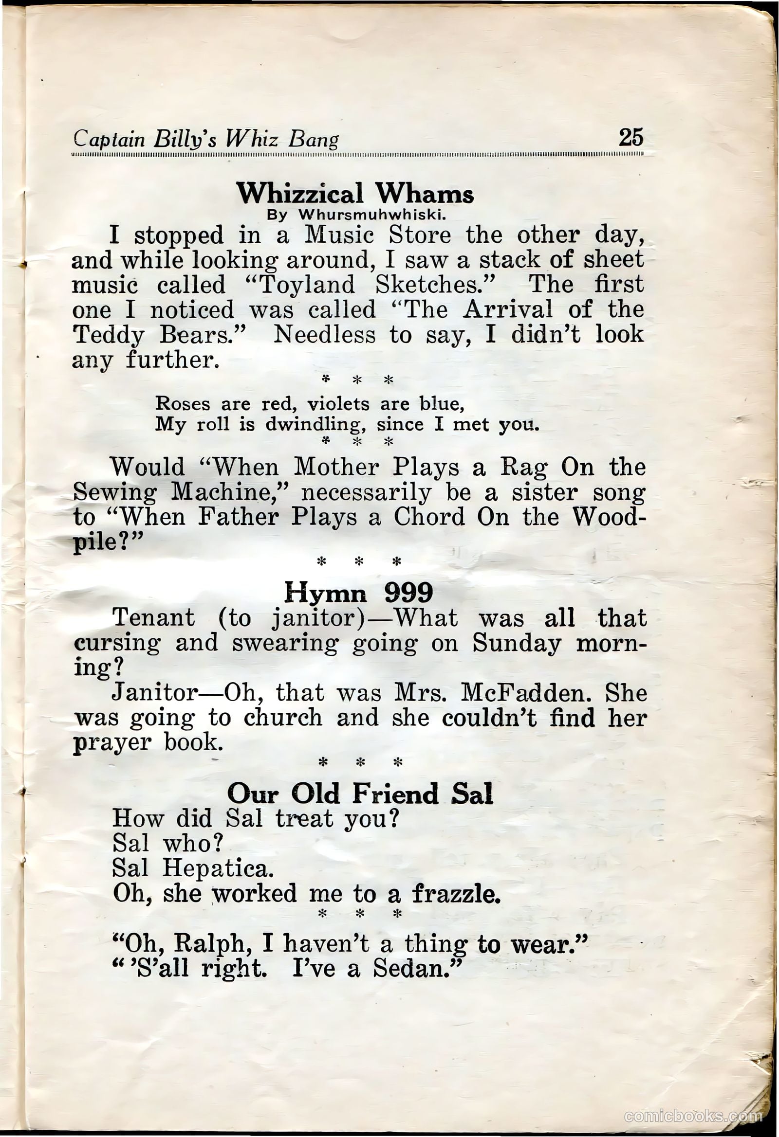 Captain Billy's Whiz Bang #29 — page 27 of 68