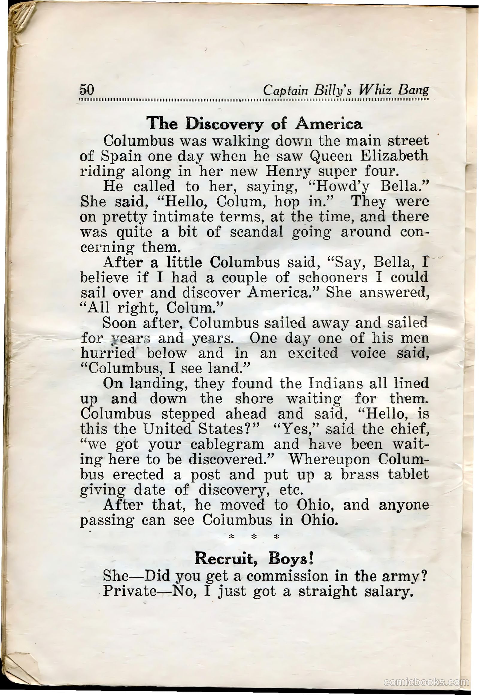 Captain Billy's Whiz Bang #29 — page 52 of 68