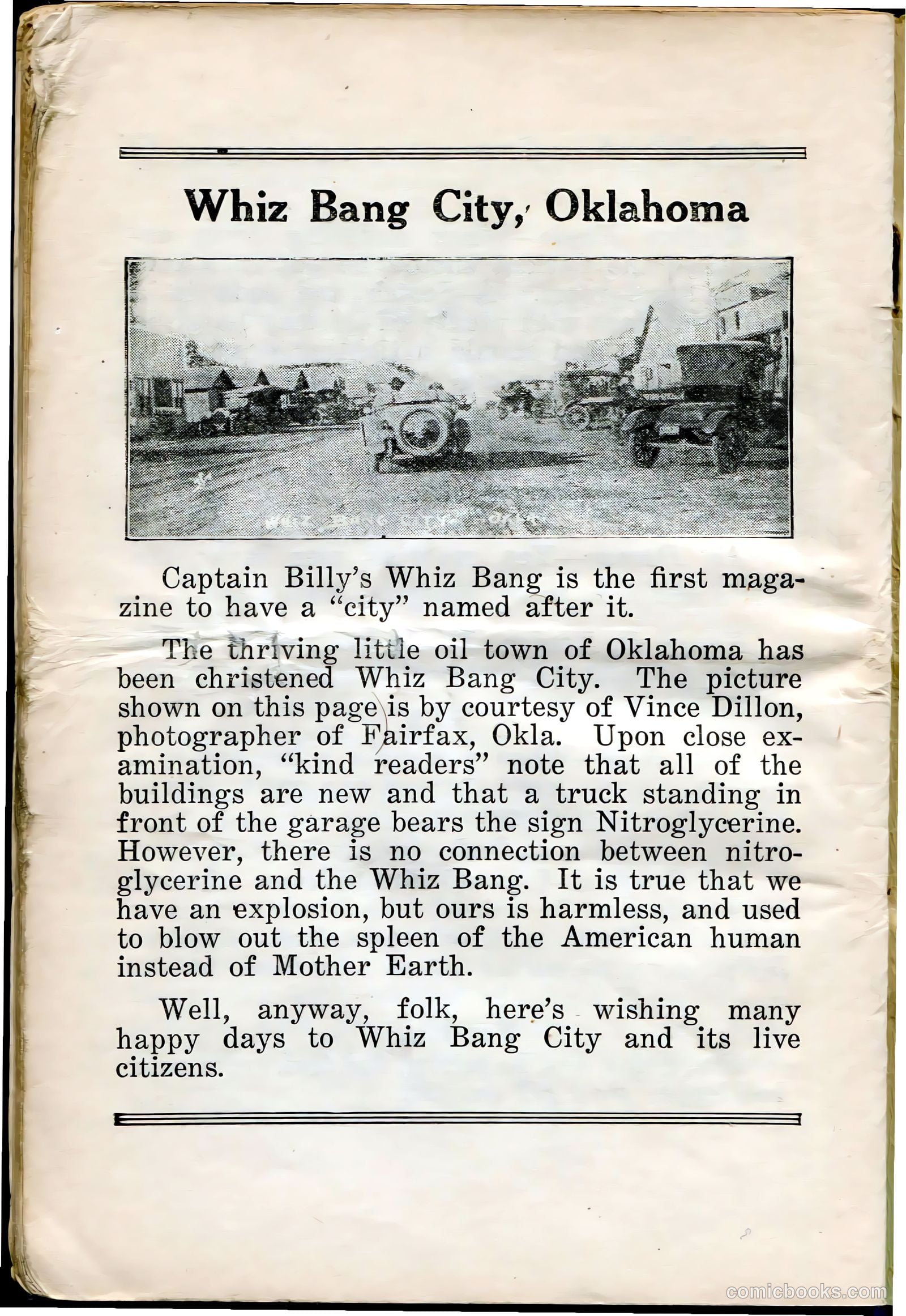 Captain Billy's Whiz Bang #29 — page 66 of 68