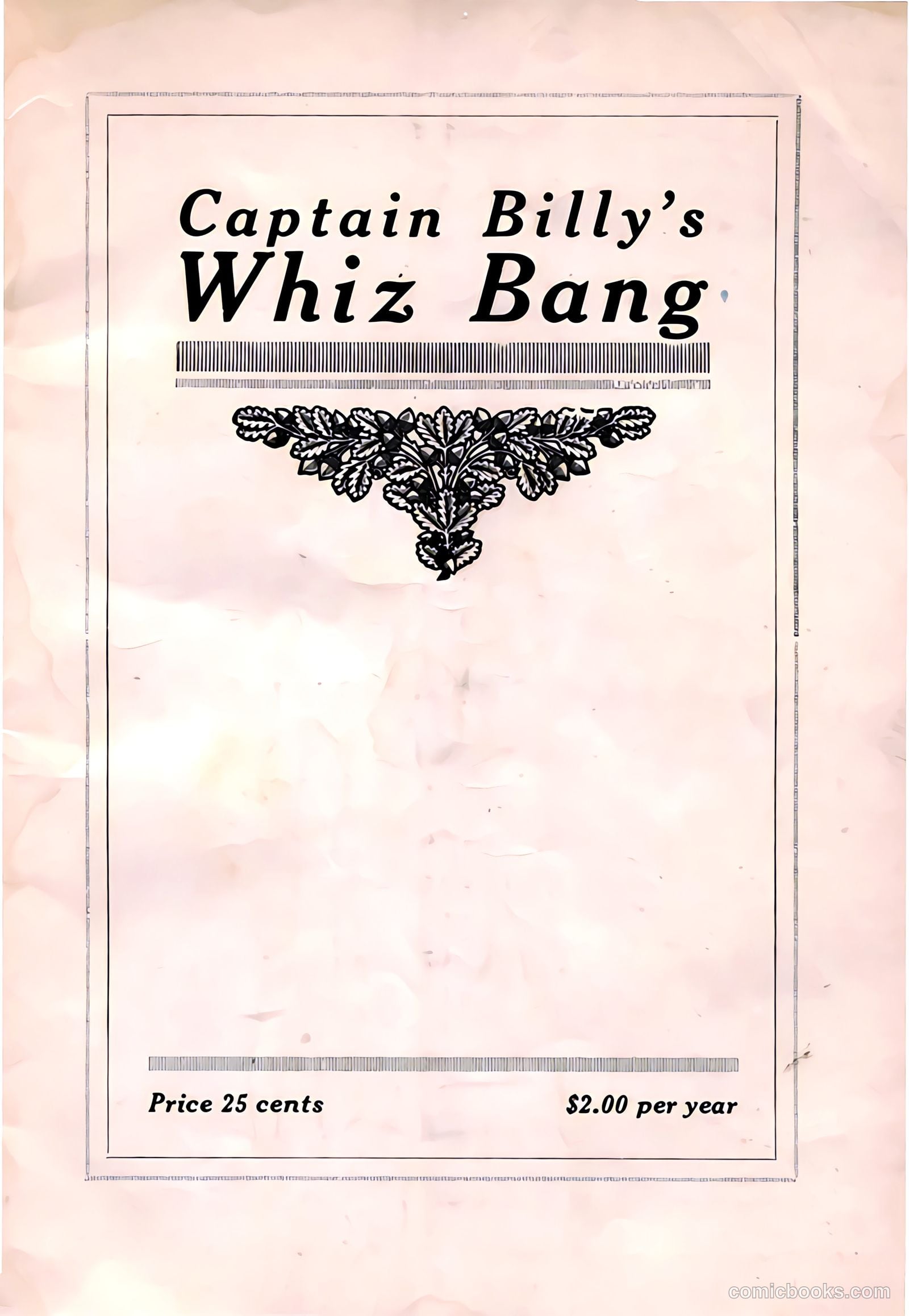Captain Billy's Whiz Bang #3 — page 3 of 68