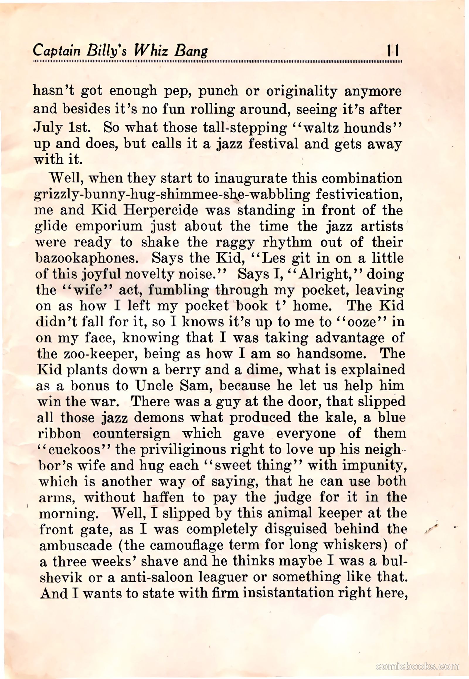 Captain Billy's Whiz Bang #3 — page 13 of 68