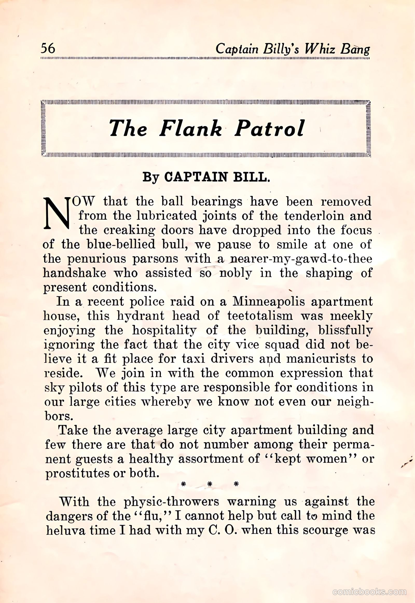 Captain Billy's Whiz Bang #3 — page 58 of 68