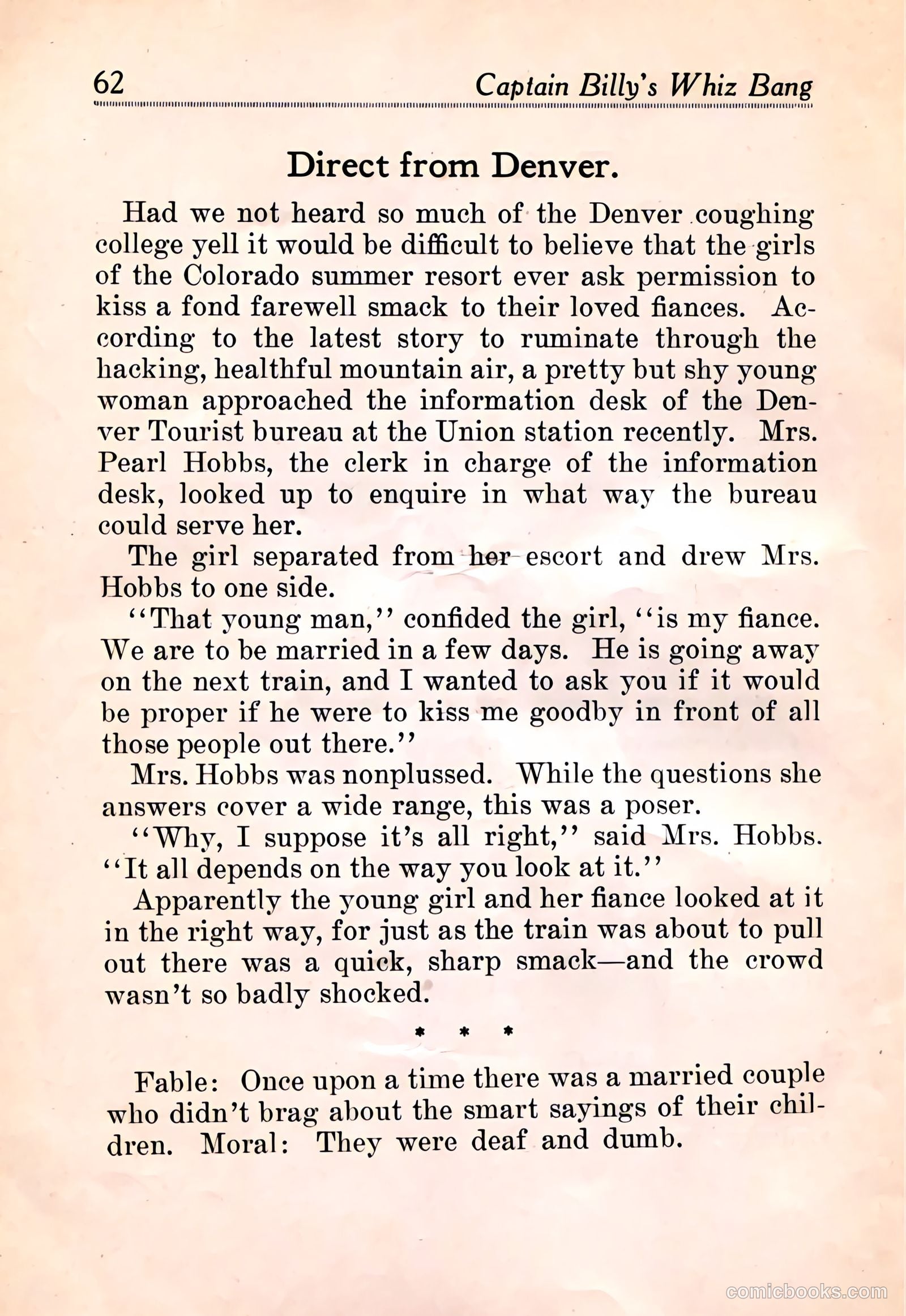 Captain Billy's Whiz Bang #3 — page 64 of 68
