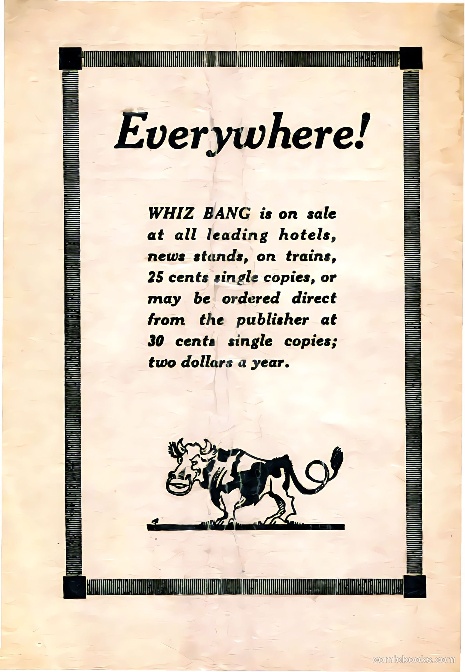 Captain Billy's Whiz Bang #3 — page 68 of 68