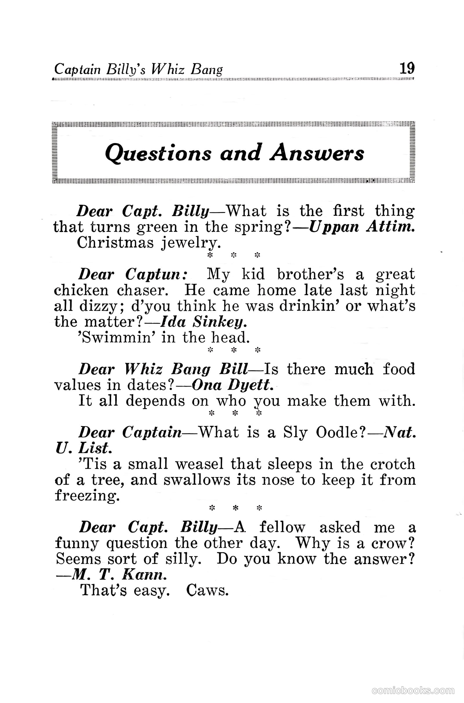Captain Billy's Whiz Bang #30 — page 21 of 68