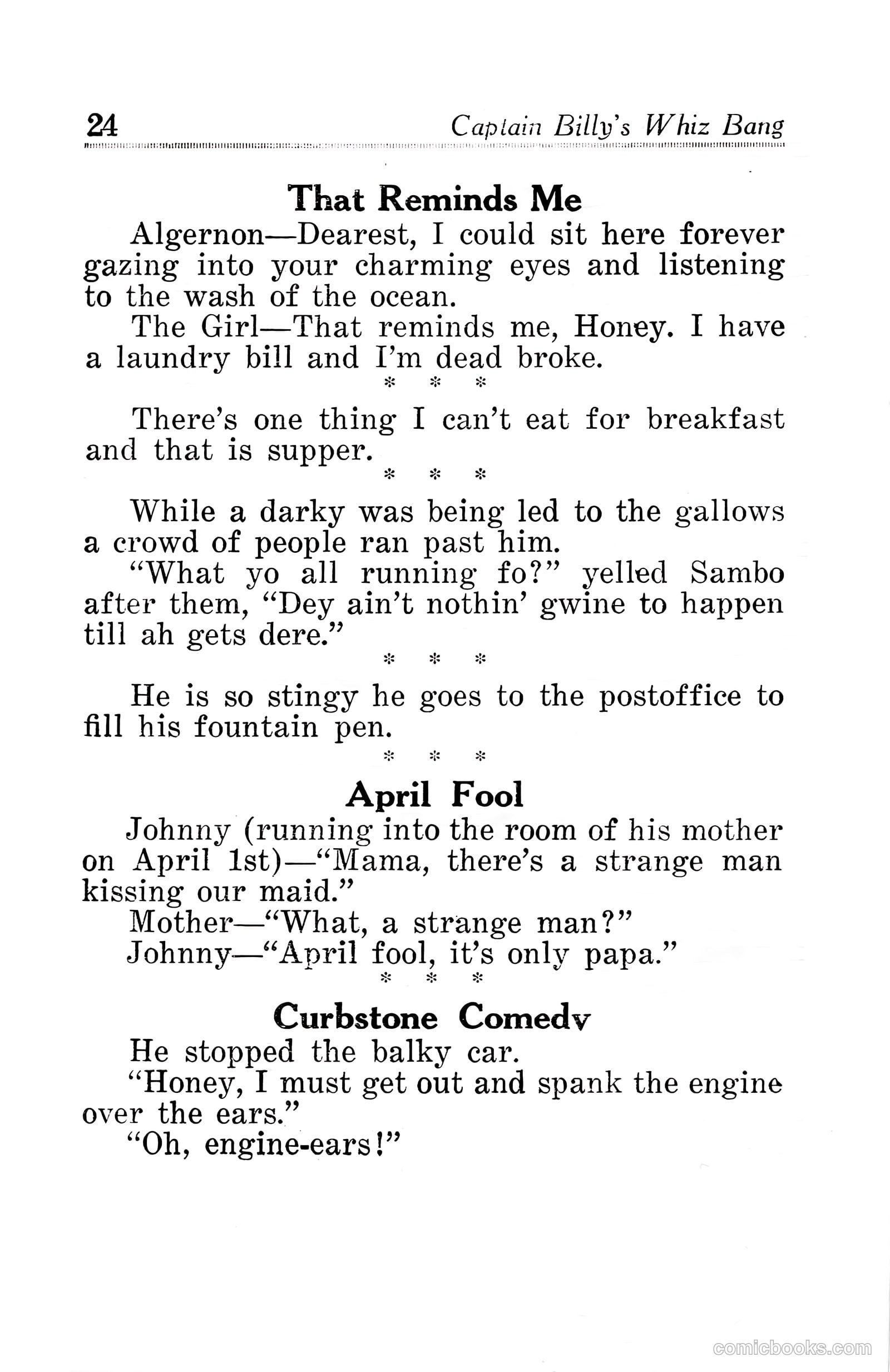 Captain Billy's Whiz Bang #30 — page 26 of 68