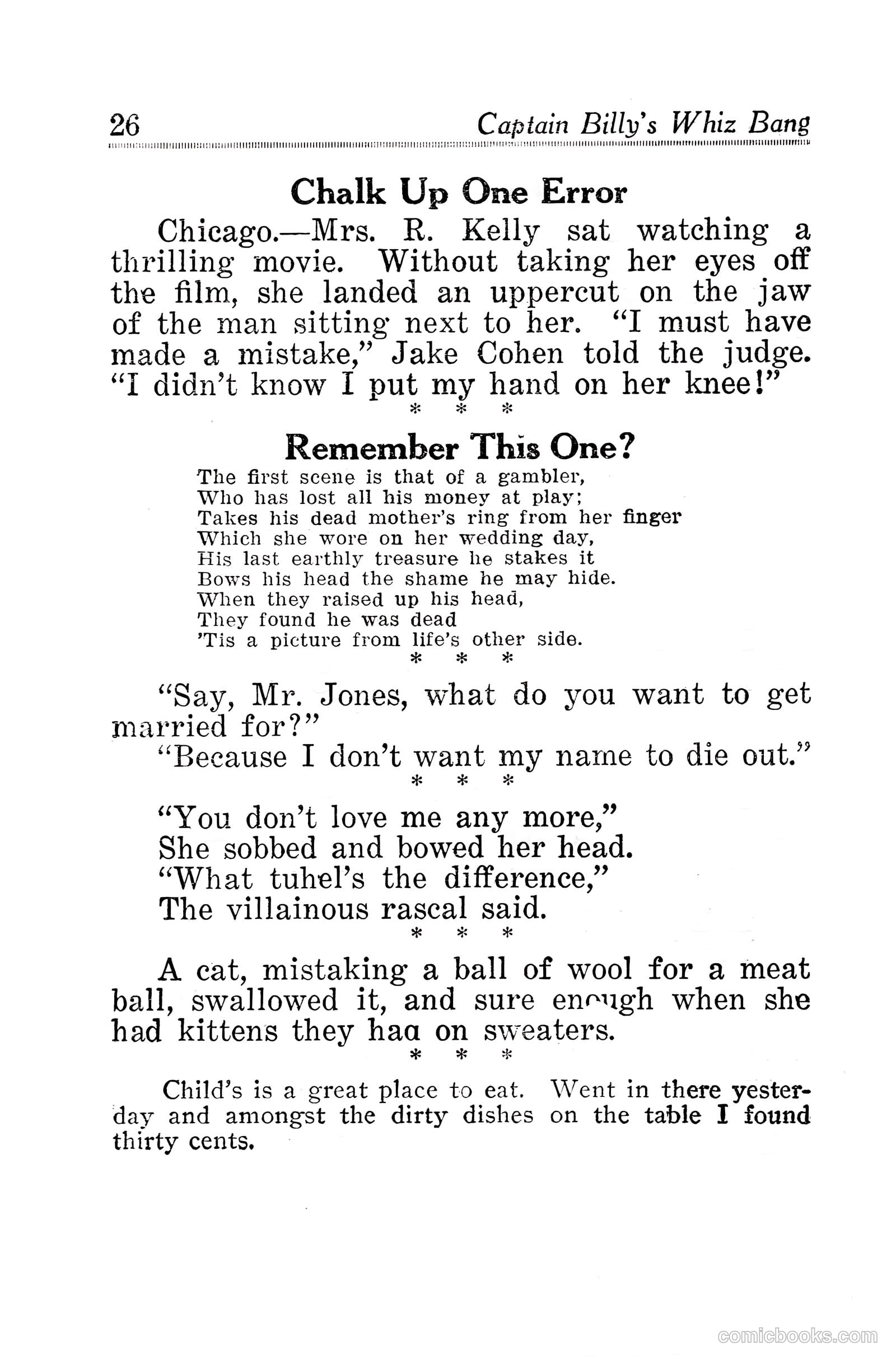 Captain Billy's Whiz Bang #30 — page 28 of 68
