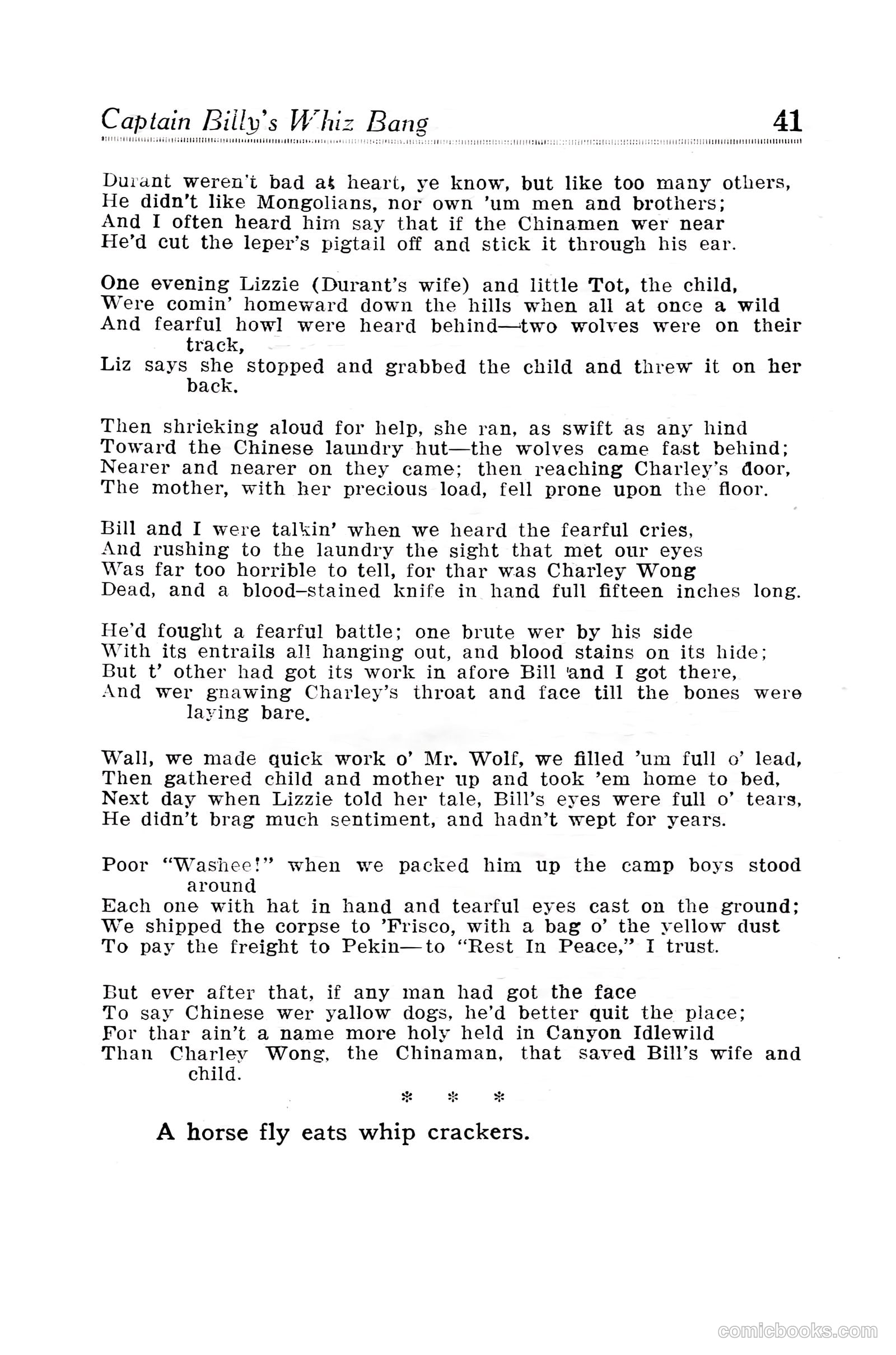 Captain Billy's Whiz Bang #30 — page 43 of 68