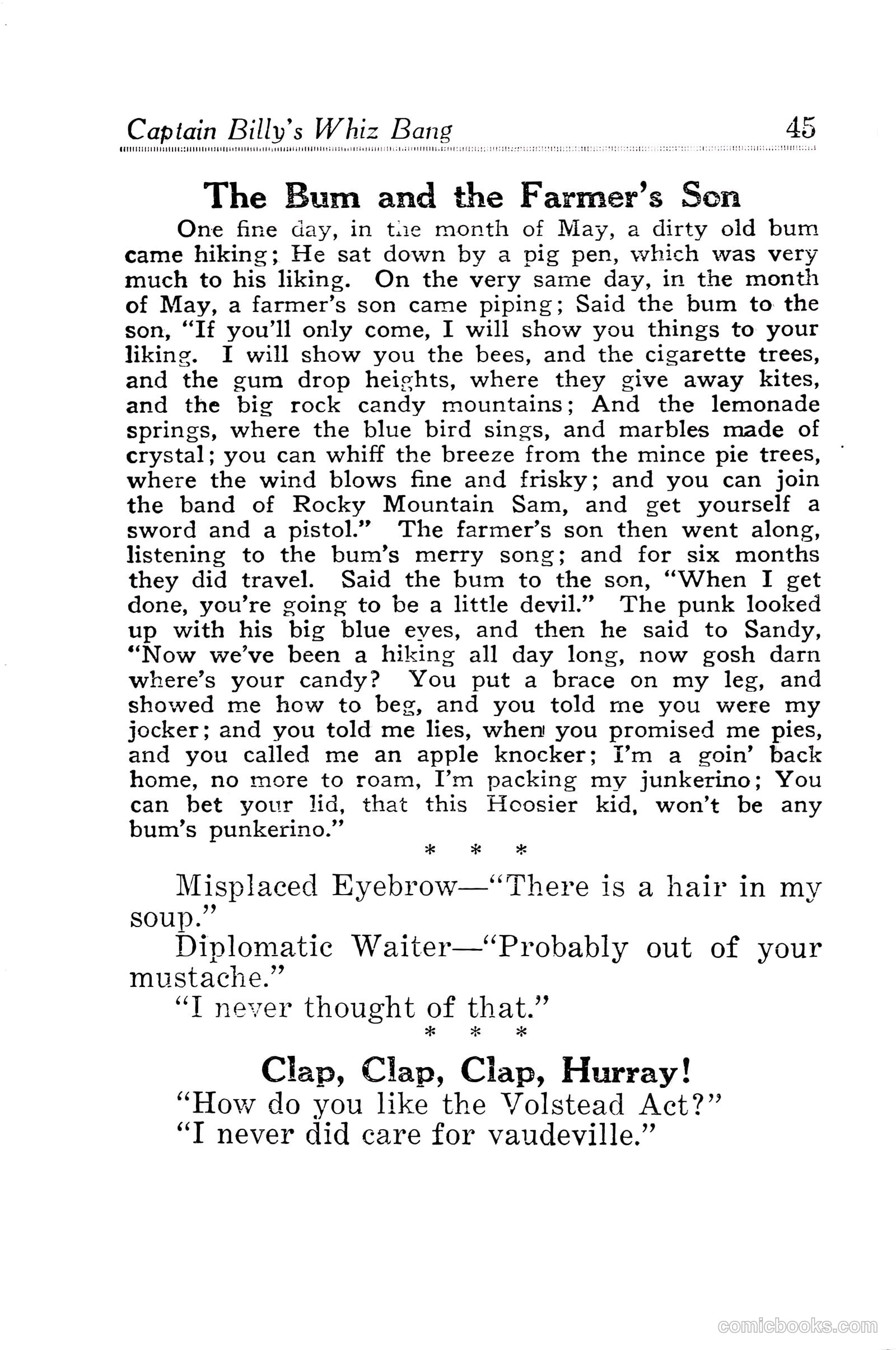 Captain Billy's Whiz Bang #30 — page 47 of 68