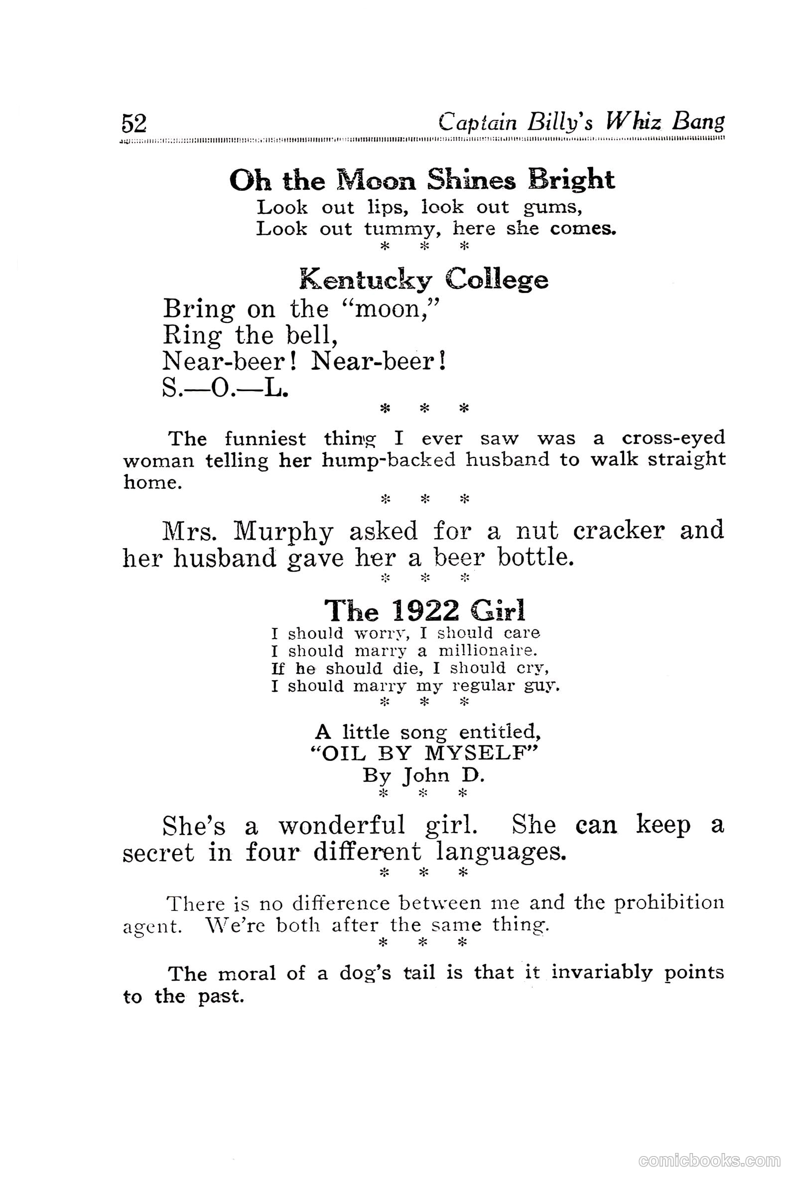 Captain Billy's Whiz Bang #30 — page 54 of 68