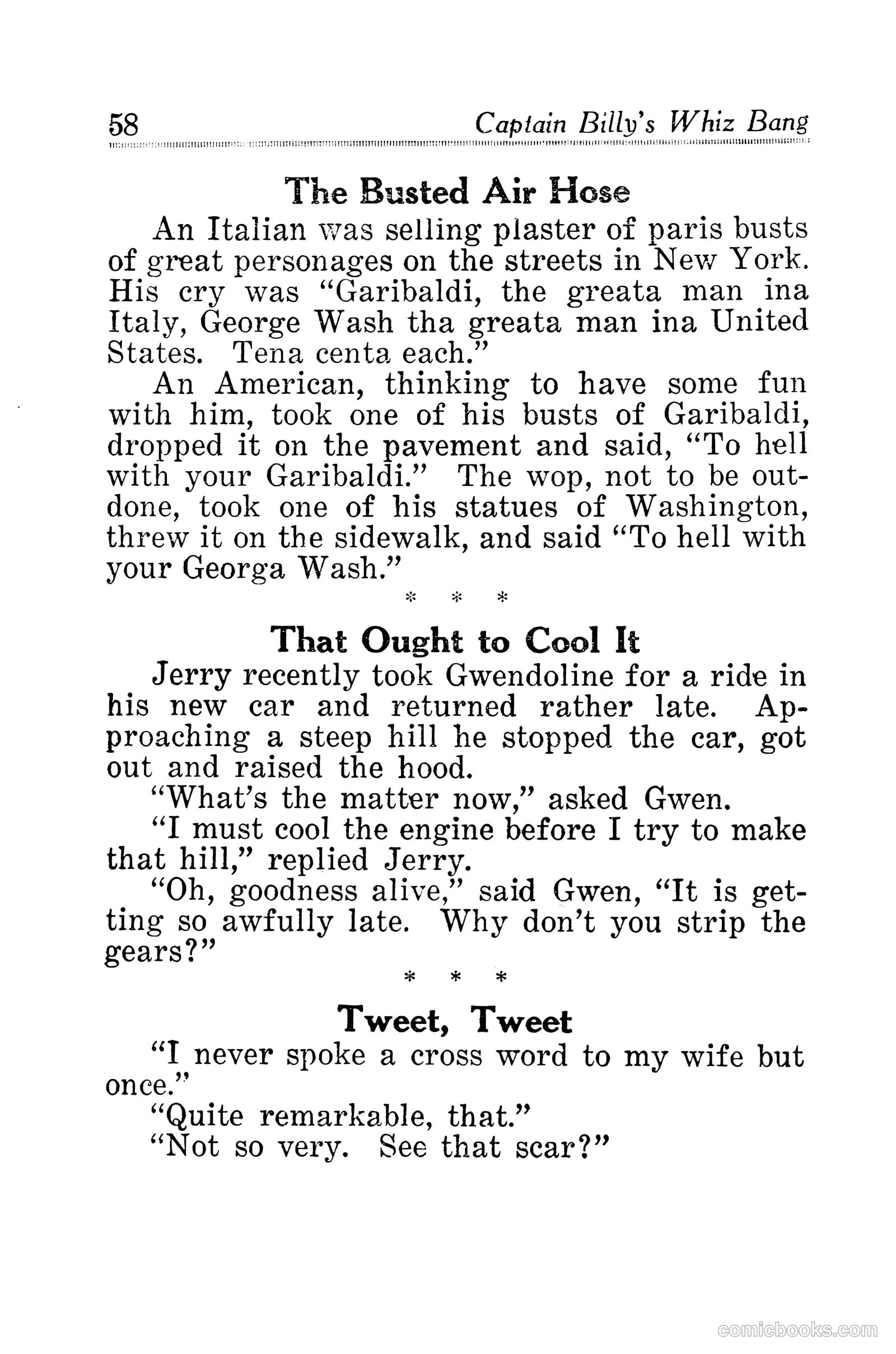 Captain Billy's Whiz Bang #30 — page 60 of 68