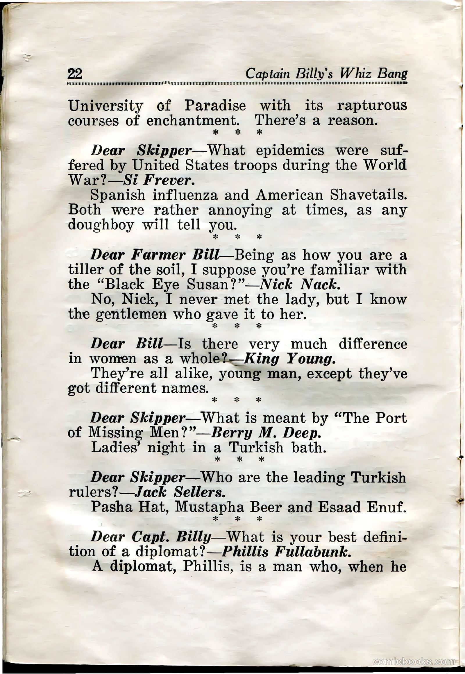 Captain Billy's Whiz Bang #31 — page 24 of 68