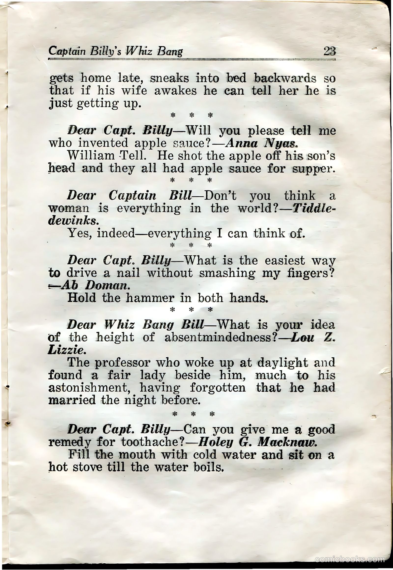 Captain Billy's Whiz Bang #31 — page 25 of 68