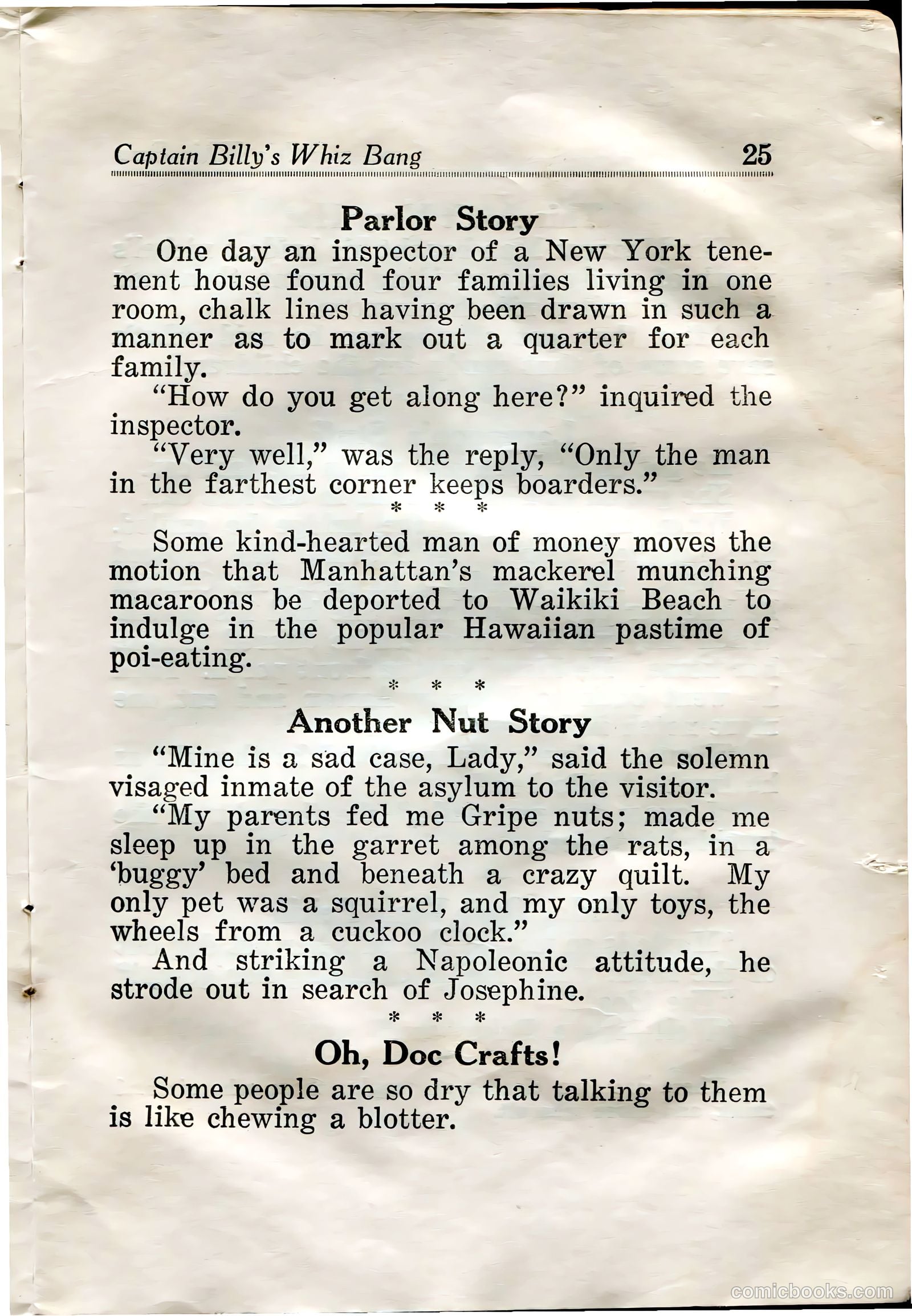 Captain Billy's Whiz Bang #31 — page 27 of 68
