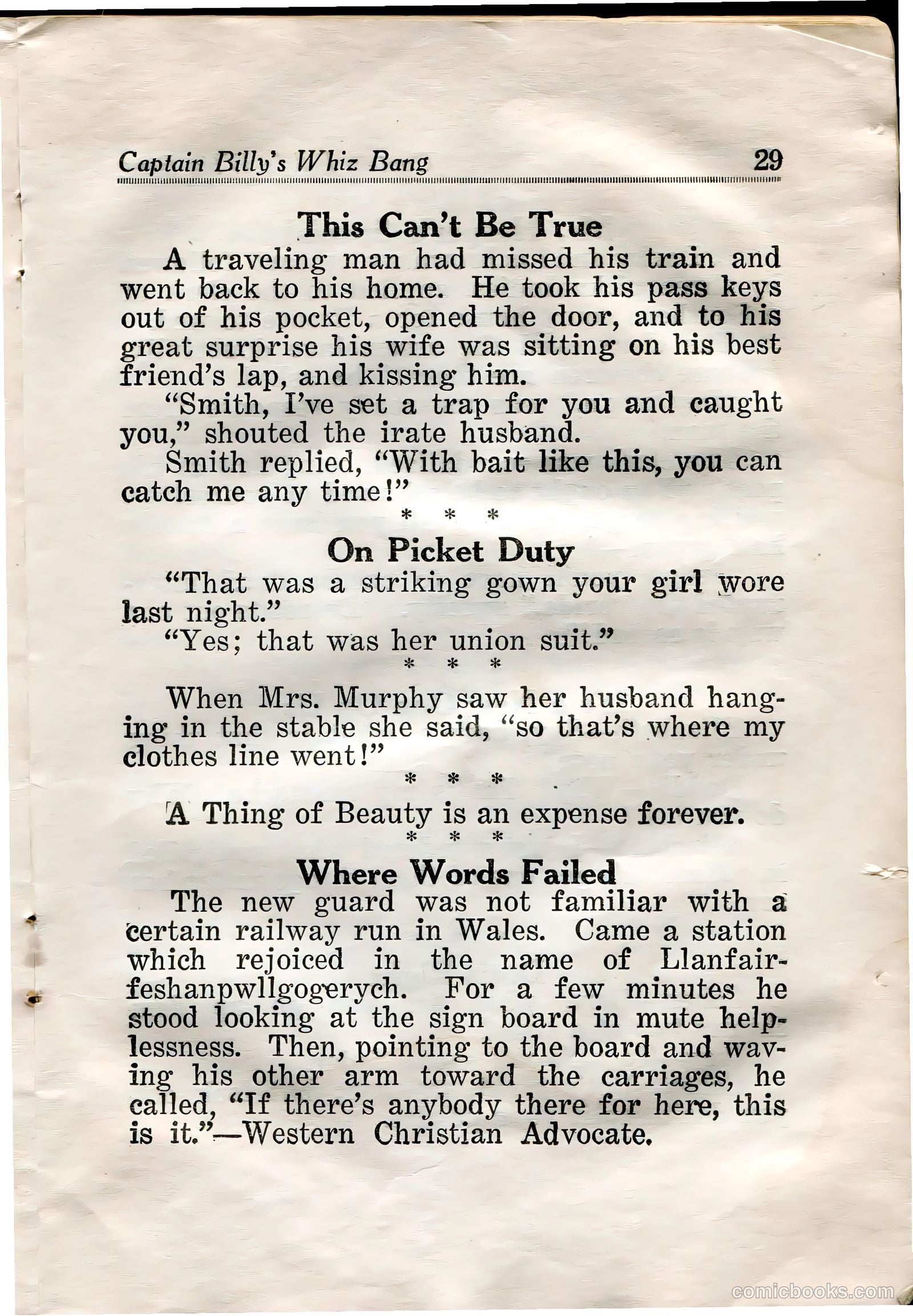 Captain Billy's Whiz Bang #31 — page 31 of 68