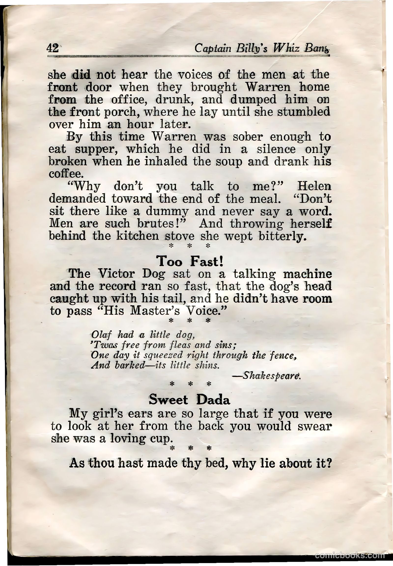 Captain Billy's Whiz Bang #31 — page 44 of 68
