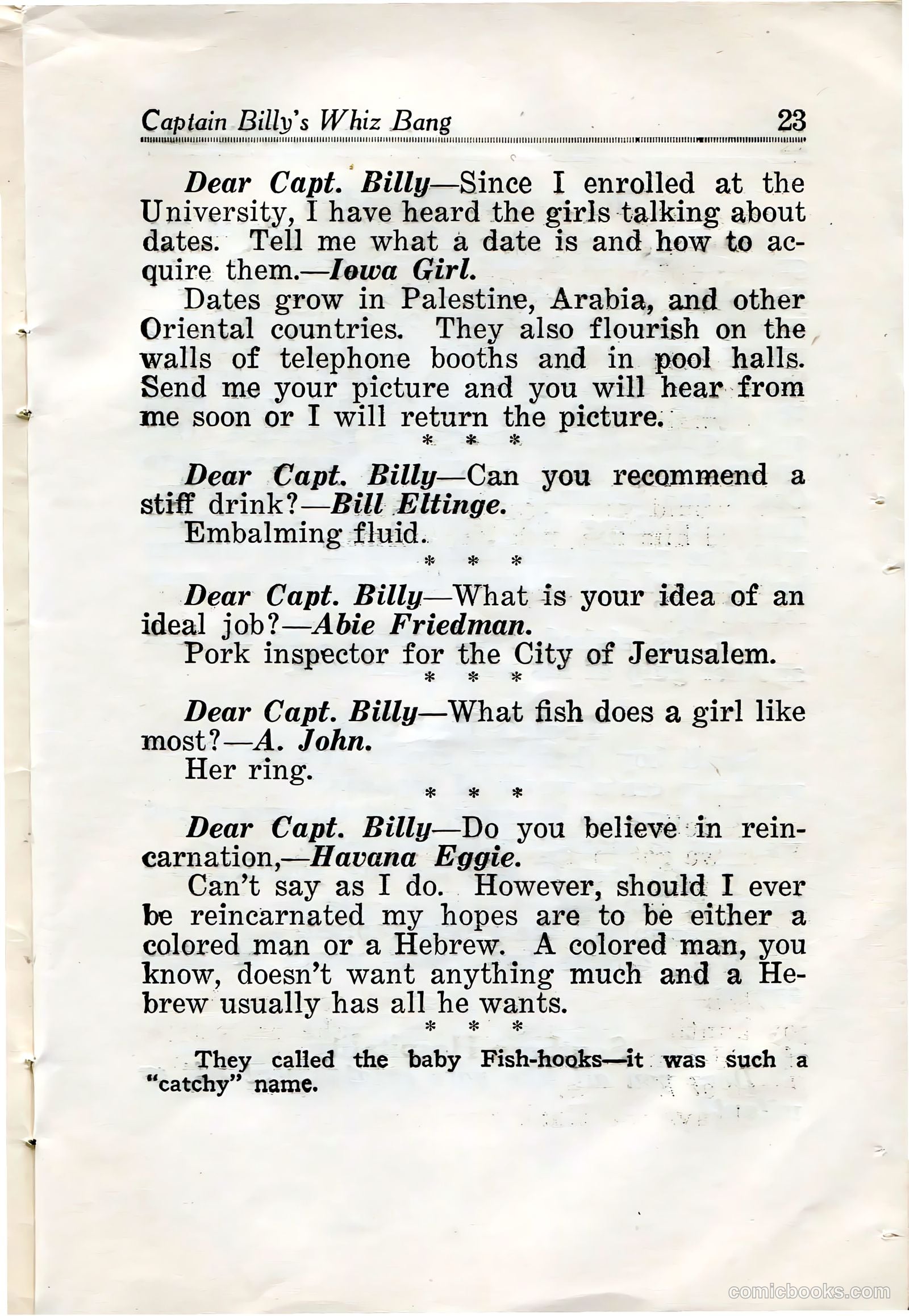 Captain Billy's Whiz Bang #32 — page 25 of 67